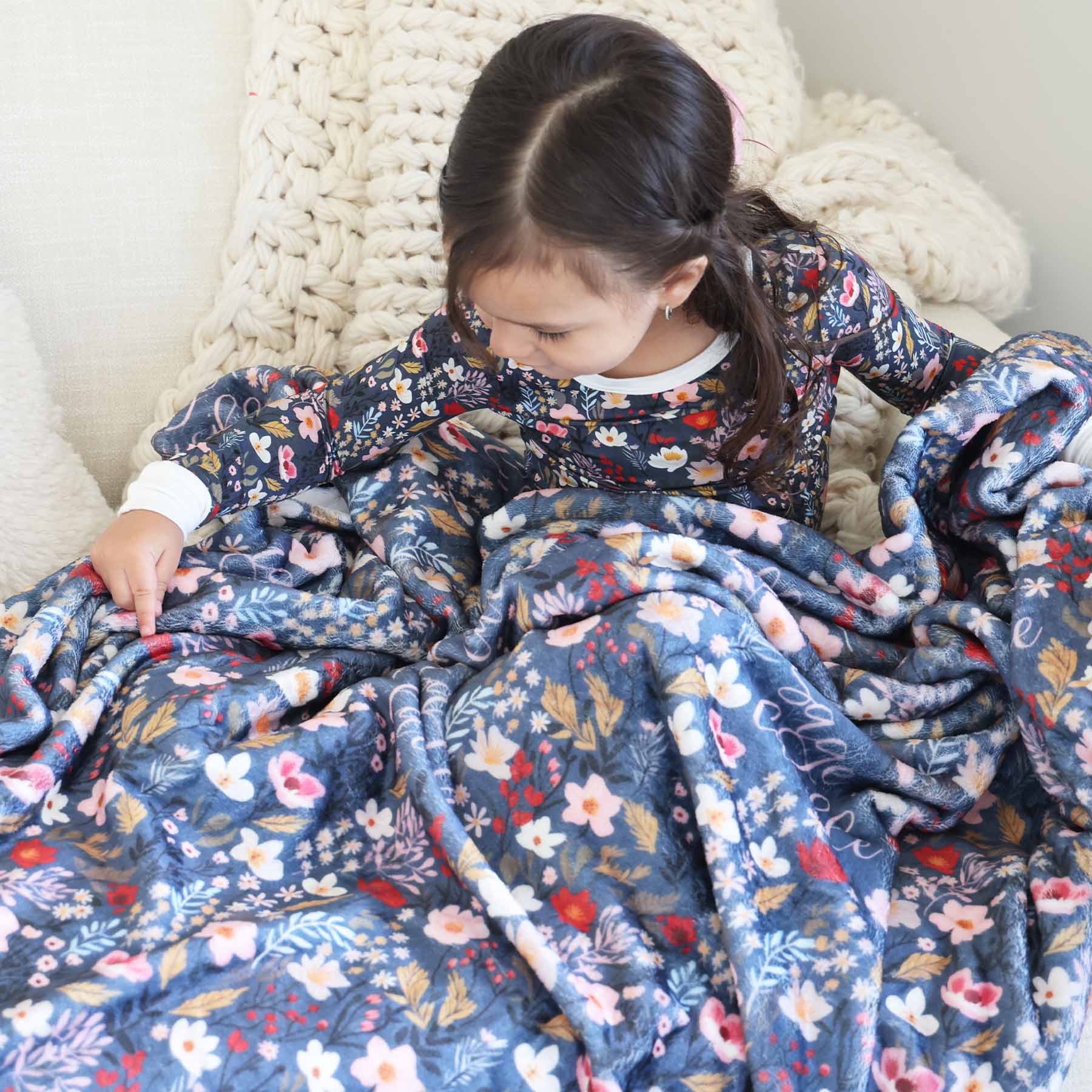  Midnight Meadow Personalized Kids Blanket、mySite、layawaytickets