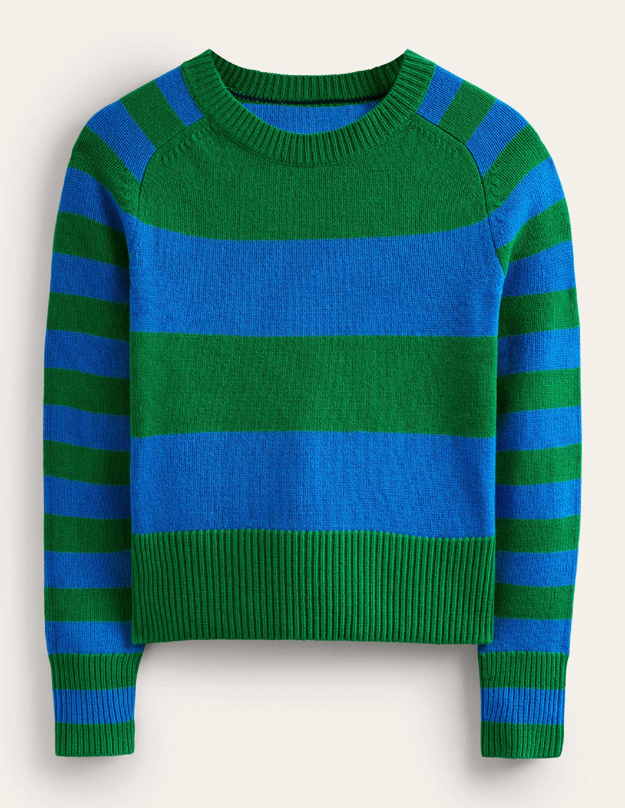  Olivia Merino Jumper-Bight Cobalt / Veridian Green、mySite、ashleygrahame