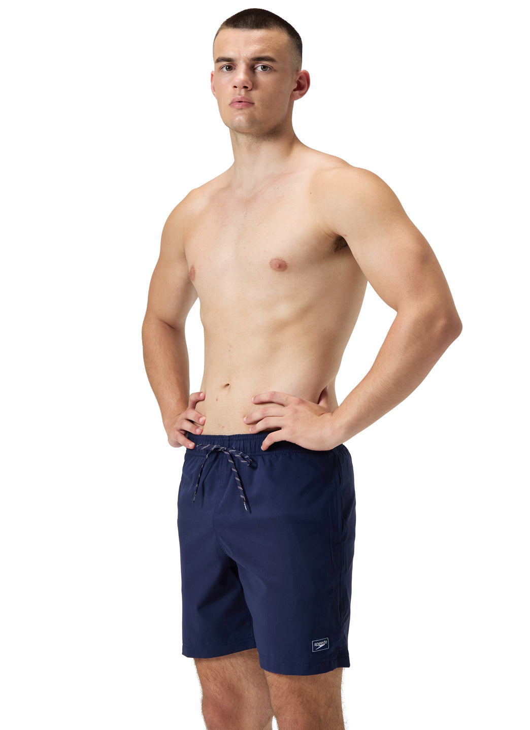 Speedo Men's Solid Redondo 18 Volley Swim Trunks、mySite、noshort