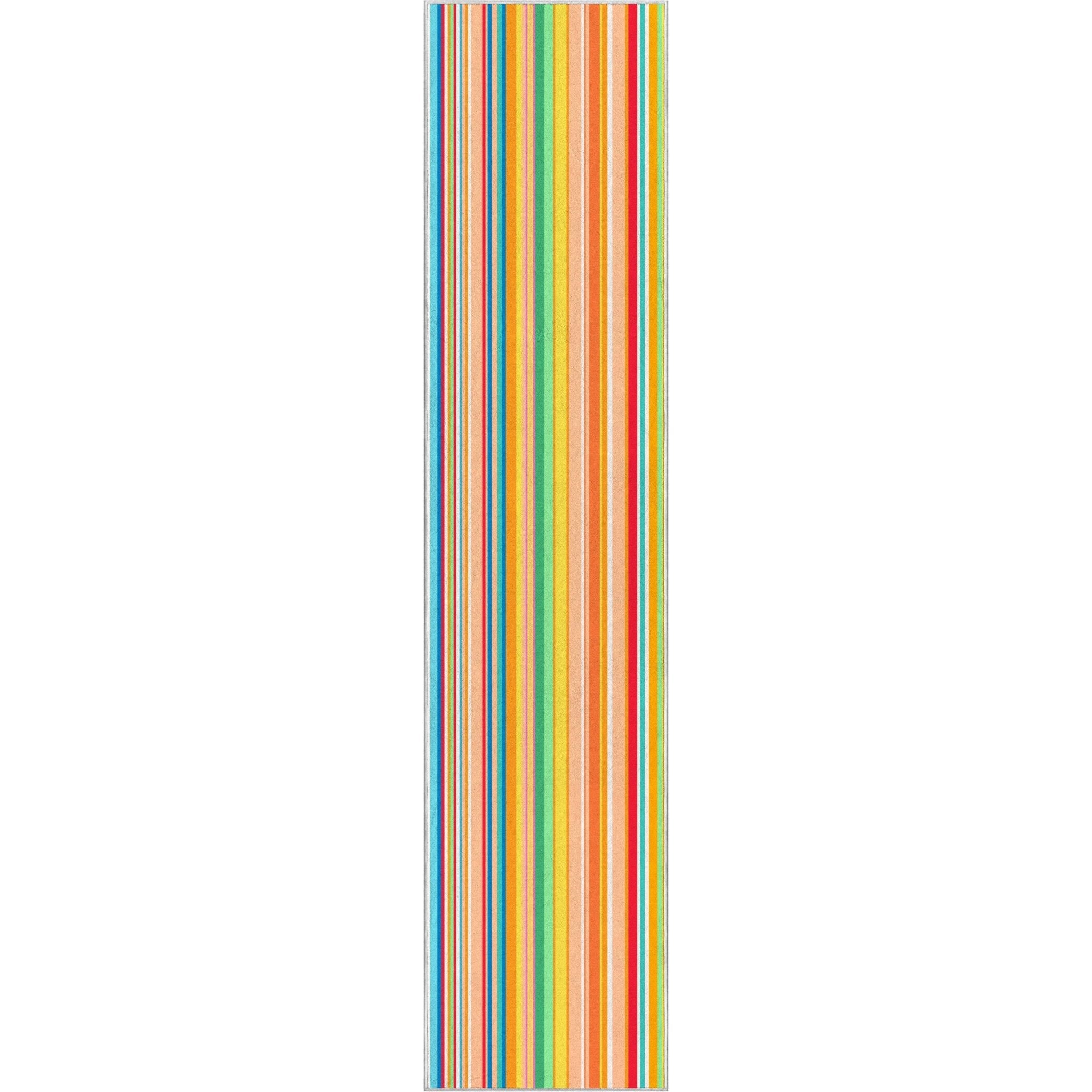 Custom Size Runner Seabreeze Lines Modern Multi Choose Your Width x Choose Your Length Hallway Runner Rug、mySite、gigharbornorthrealestate