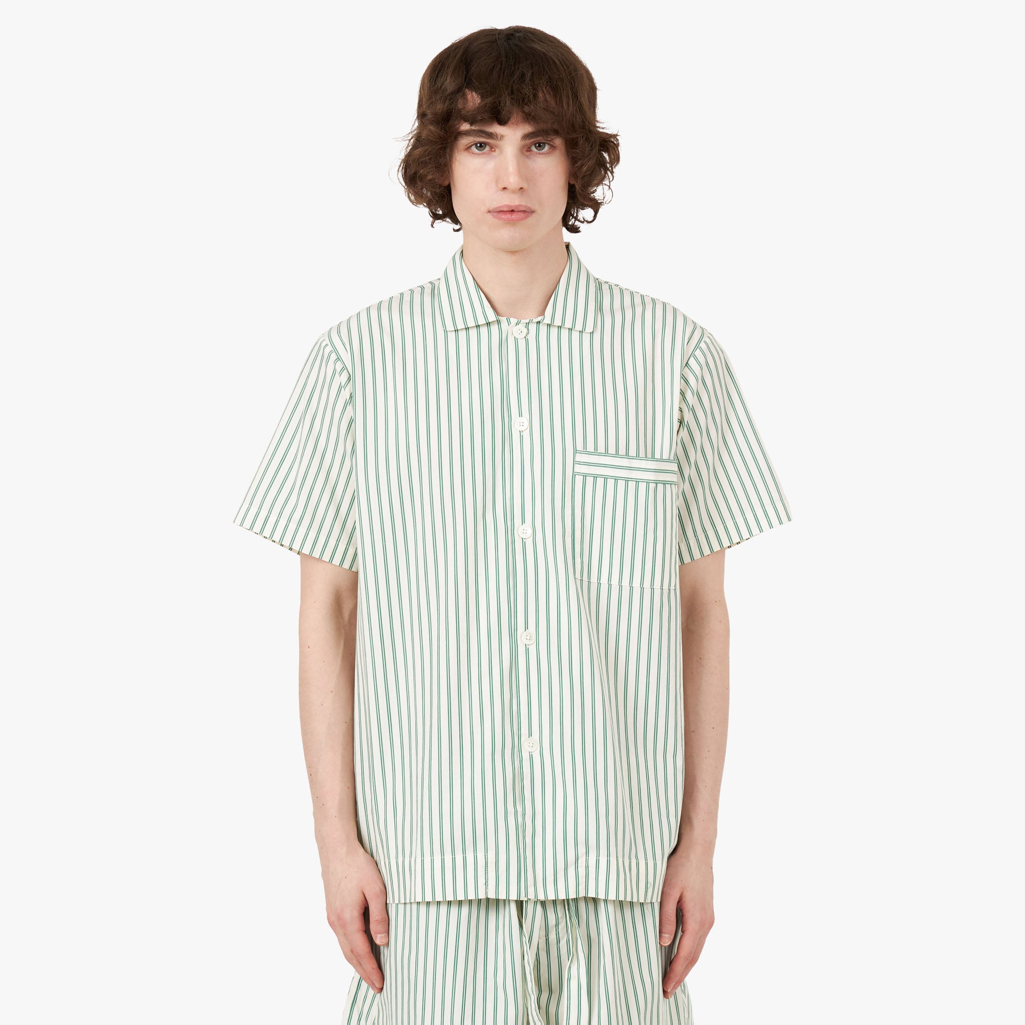  Tekla Poplin Short Sleeve Shirt / Clover Stripes、mySite、merchandisen
