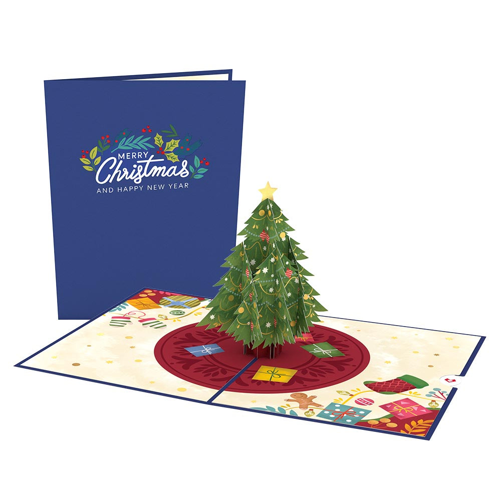 Christmas Tree Celebration Pop-Up Card、mySite、solidvoid