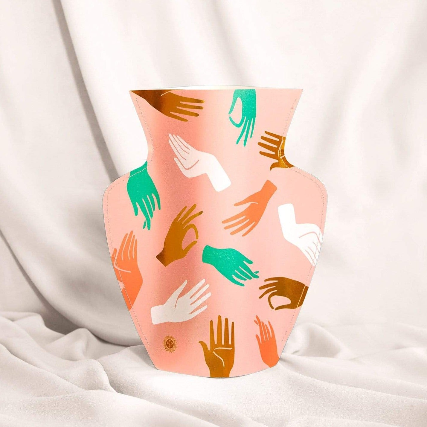 Pink Paper Hamsa Vase by Octaevo - Large or Mini、mySite、topwebapps