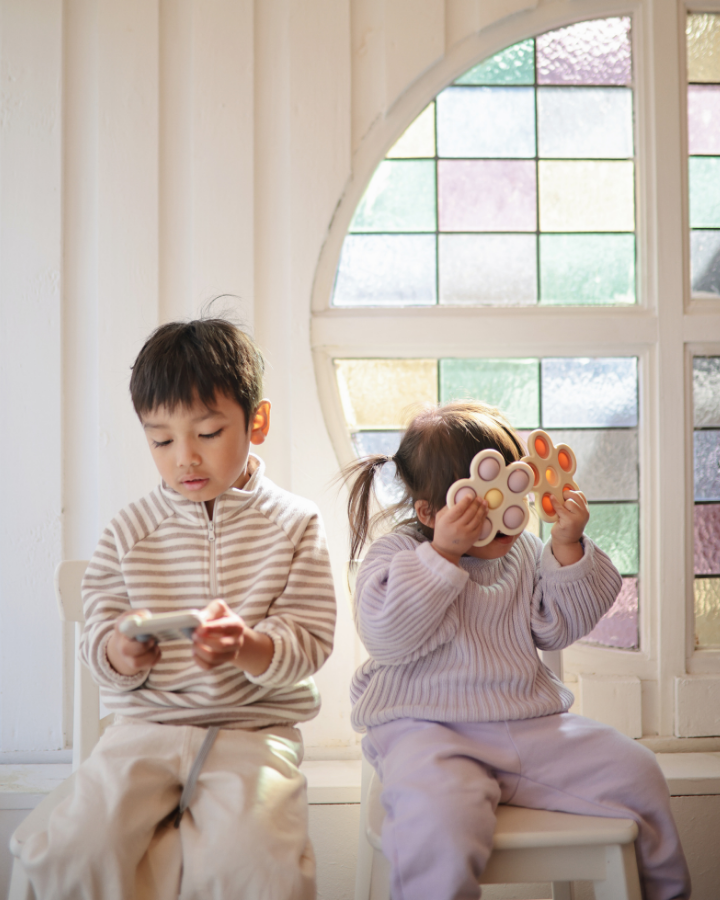 Flower Press Toy - Soft Lilac/Daffodil/Ivory、mySite、g9winljtr