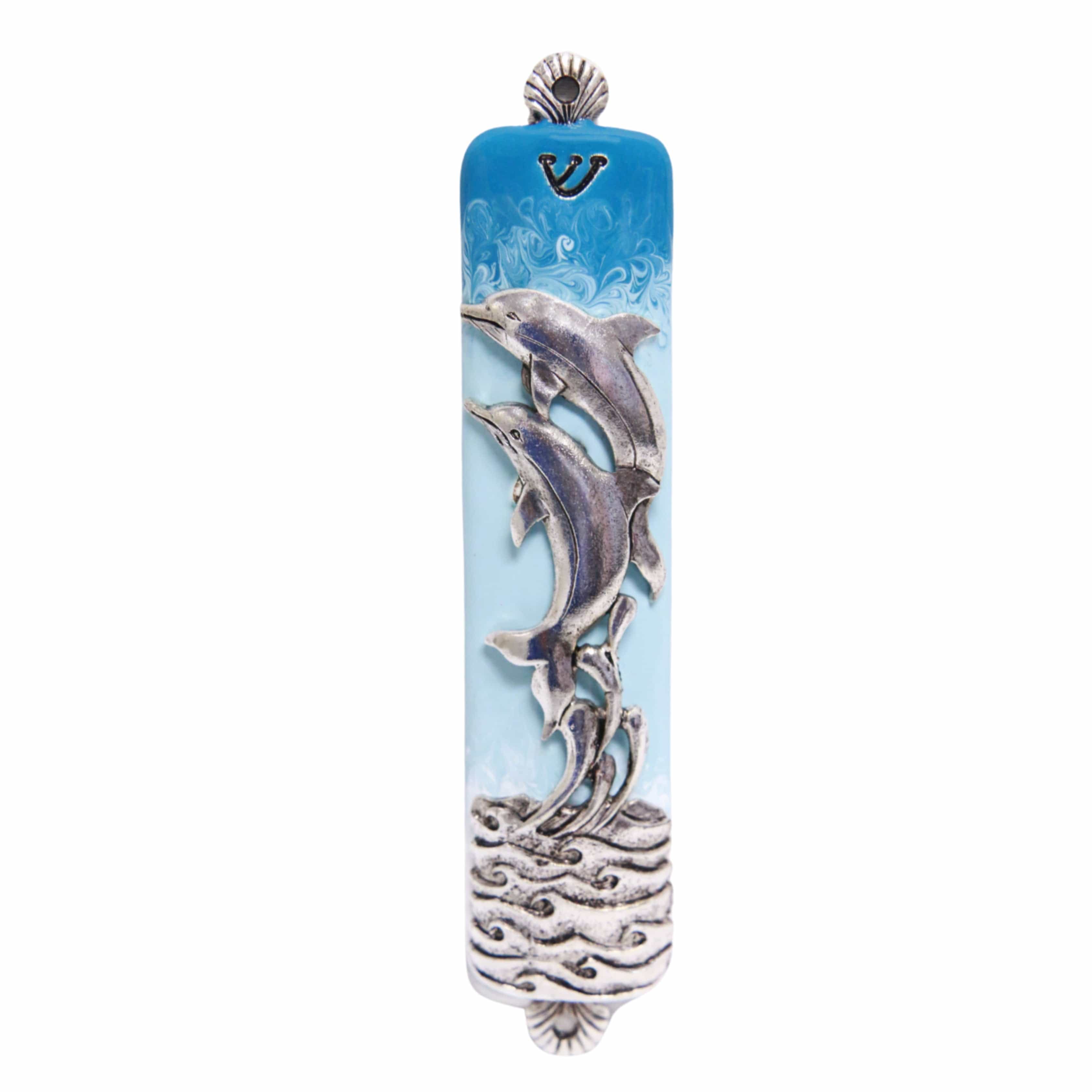 Hand-Painted Dolphin Mezuzah、mySite、topwebapps