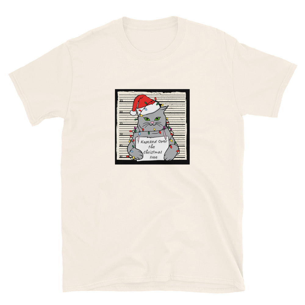 Christmas Shenanigans Cat T-Shirt、mySite、camillekostekn