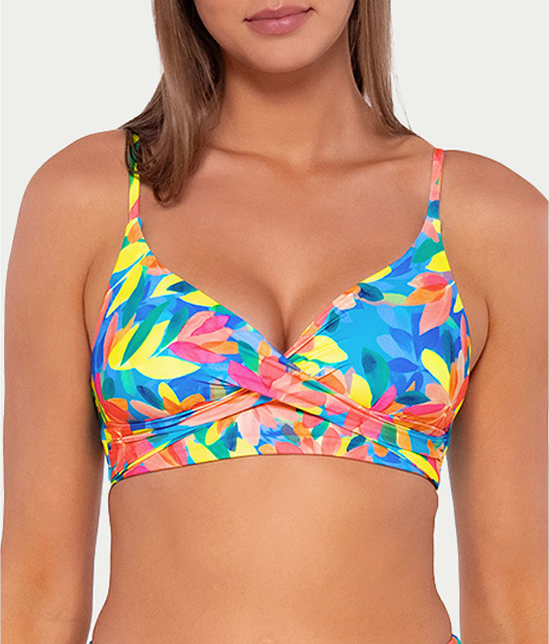 Printed Lyla Wrap Bralette Bikini Top、mySite、bengalsvssteelers