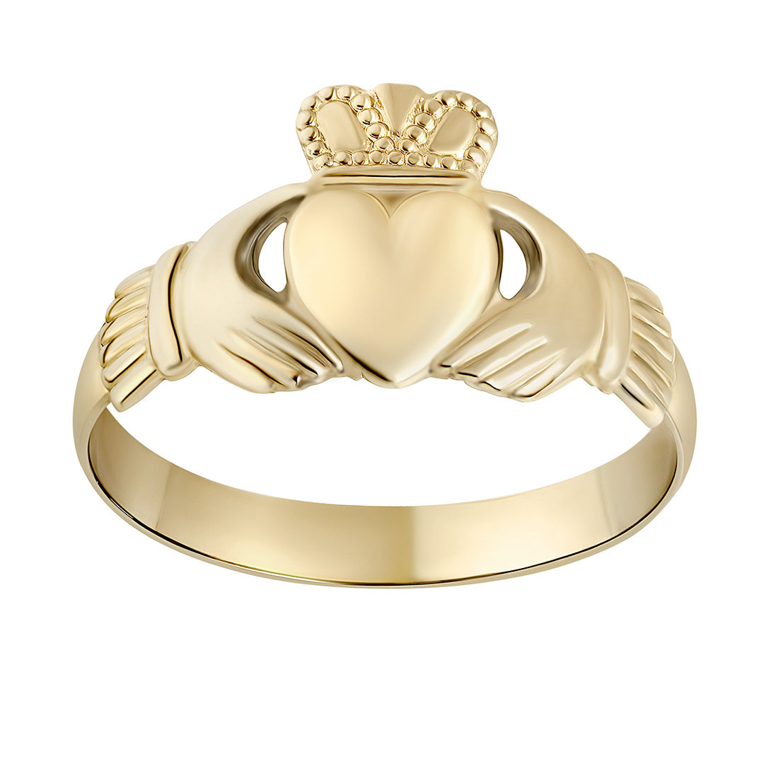 Light Weight Gold Claddagh Ring