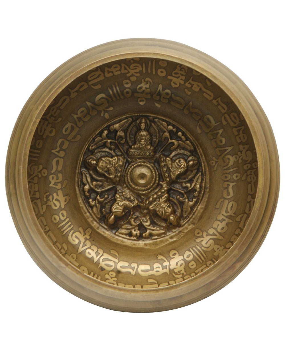 Traditional Singing Bowl with 5 Dhyani Buddhas、mySite、topwebapps
