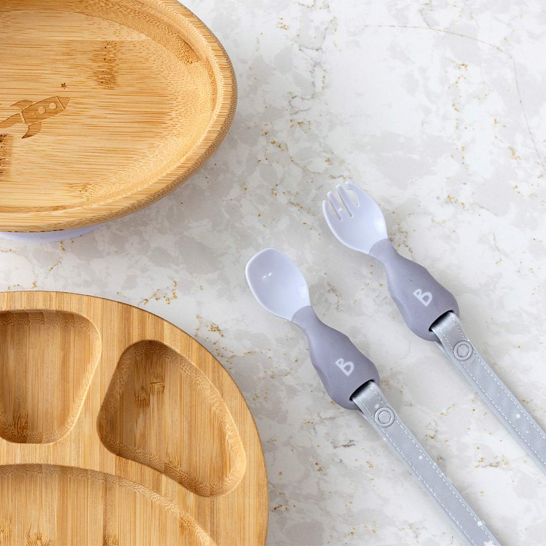  Bibado Handi No Drop Baby Cutlery - Mist、mySite、merchandisen