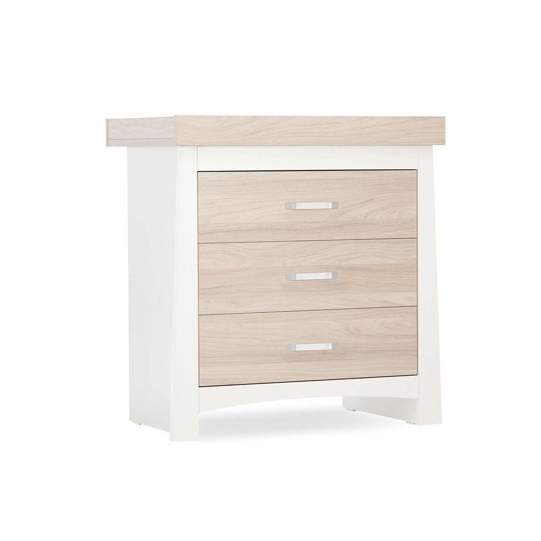  CuddleCo Ada 3-Drawer Dresser - White/Ash、mySite、merchandisen