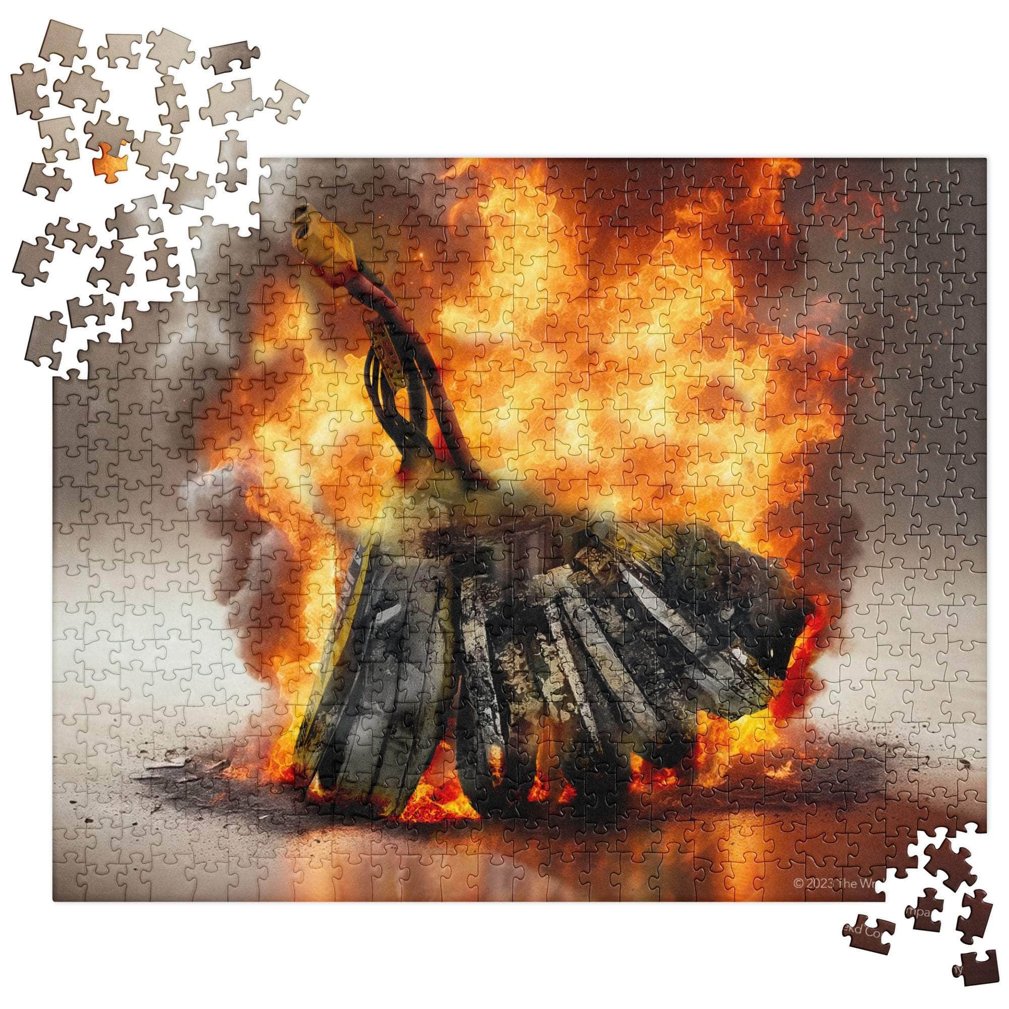  6S LiPo Battery Fire Jigsaw Puzzle by WREKD Co. - Choose Size、mySite、merchandisen