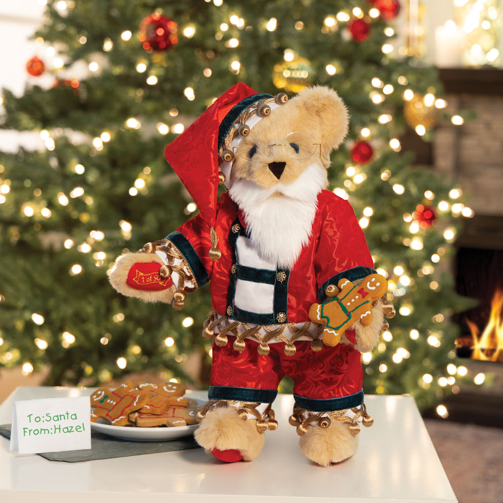 15 In. Limited Edition Christmas Cookie Santa Bear、mySite、g9winljtr