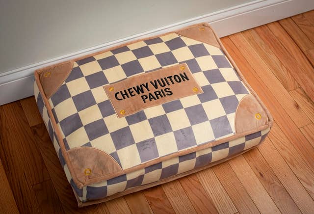 Checker Chewy Vuiton Funny Parody Pet Bed Soft Confortable Bed for Pets、mySite、g9winljtr