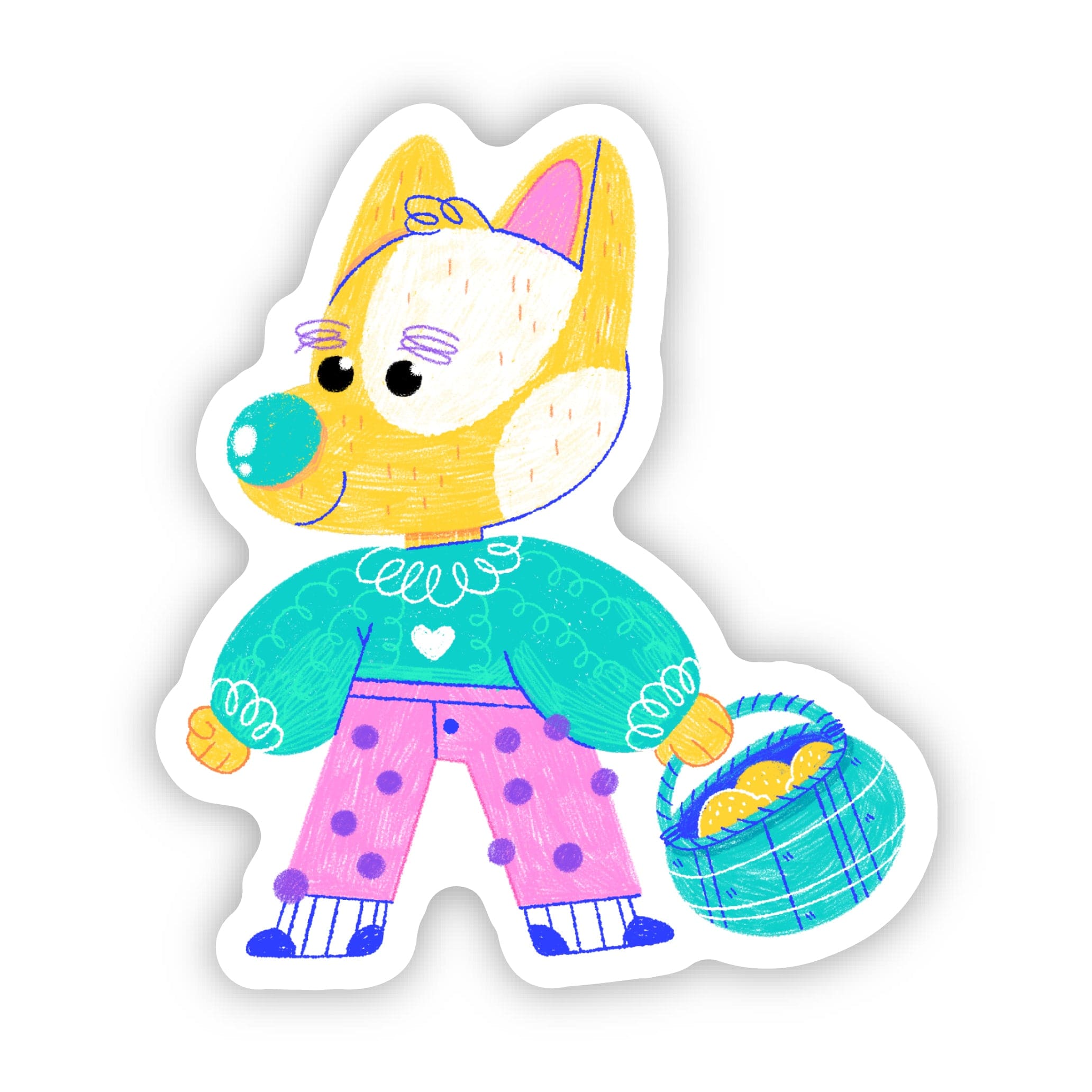  Cozy Dog In Sweater Sticker、mySite、ghnorth
