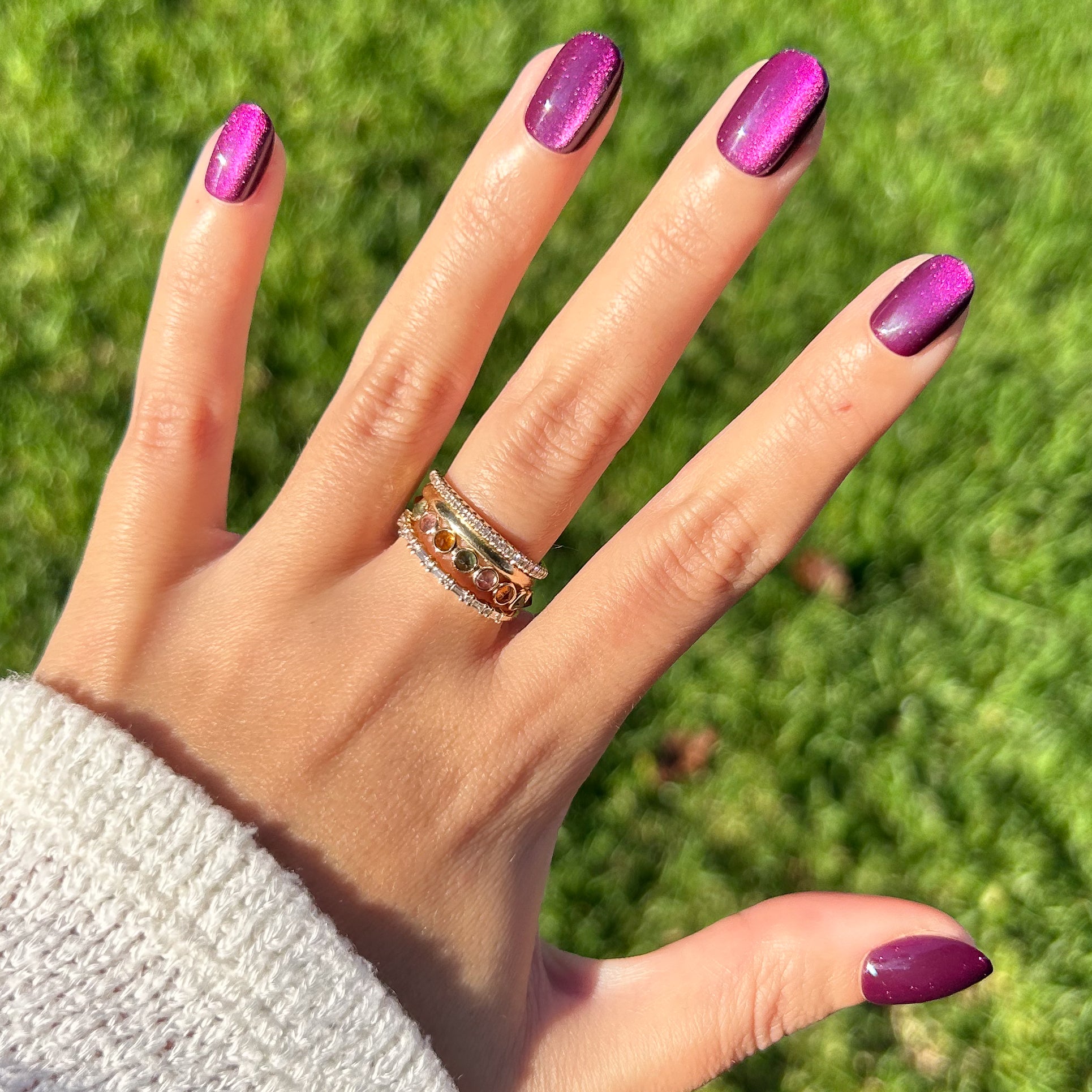 Velvet Plaza - Press-On | Extra Short | Round、mySite、solidvoid