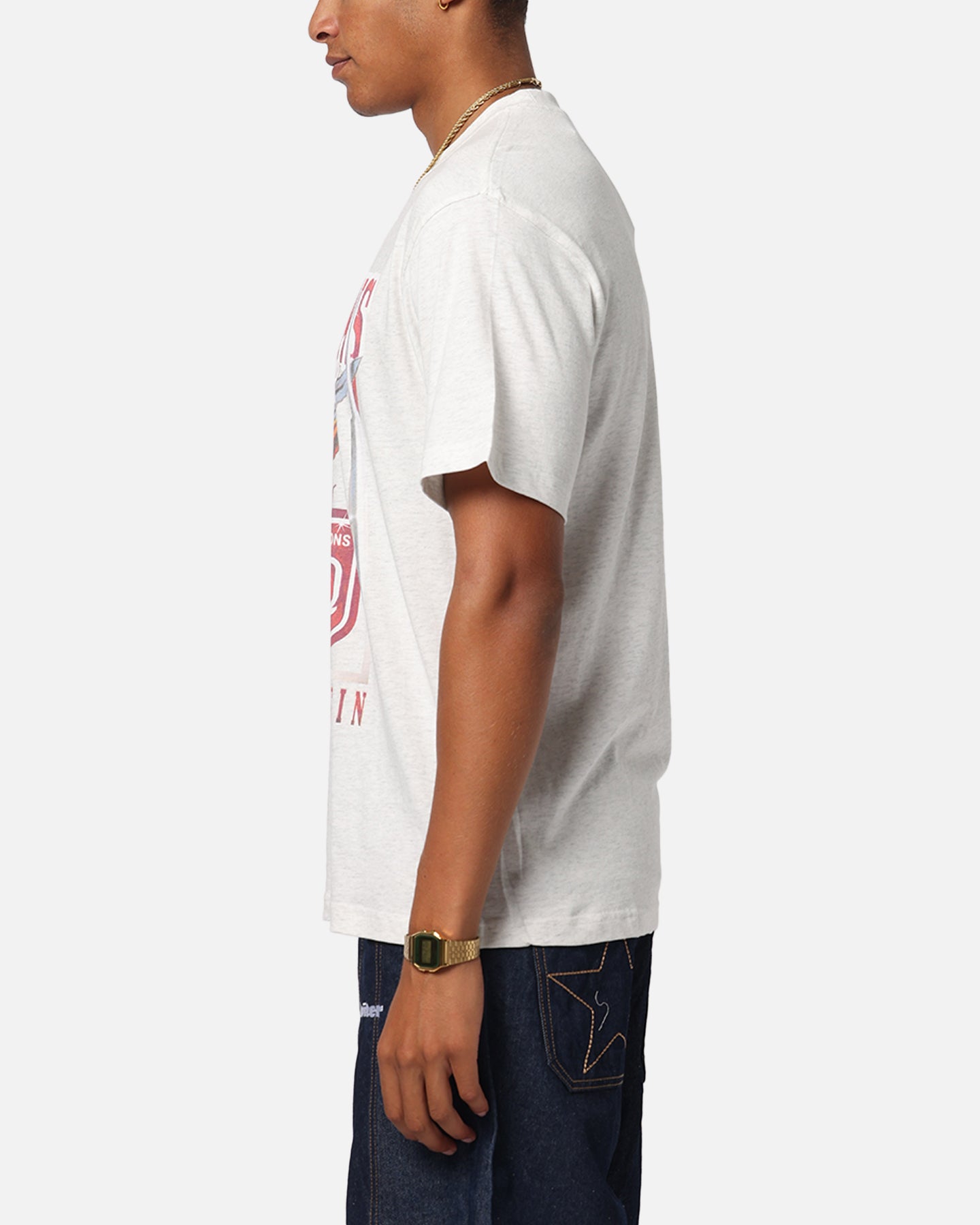 Queensland Ruby League Queensland Maroons Flaming Ball T-Shirt Silver Marle、mySite、zt4zffjzw