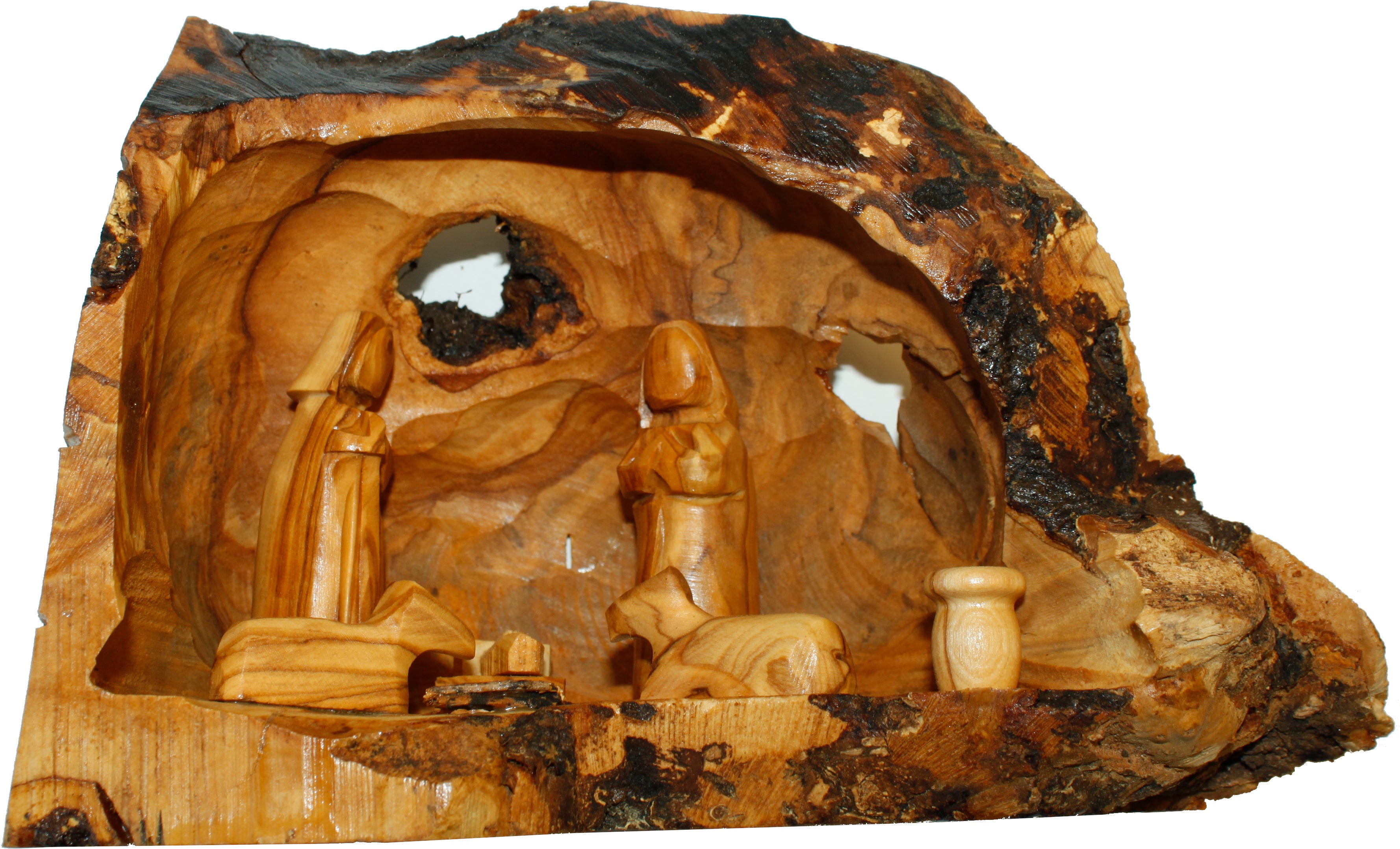  Holy Land Market Unique Olive Wood Nativity Set with Carved in by Hand Rustic Stable - no Two Alike、mySite、elrpsem3k
