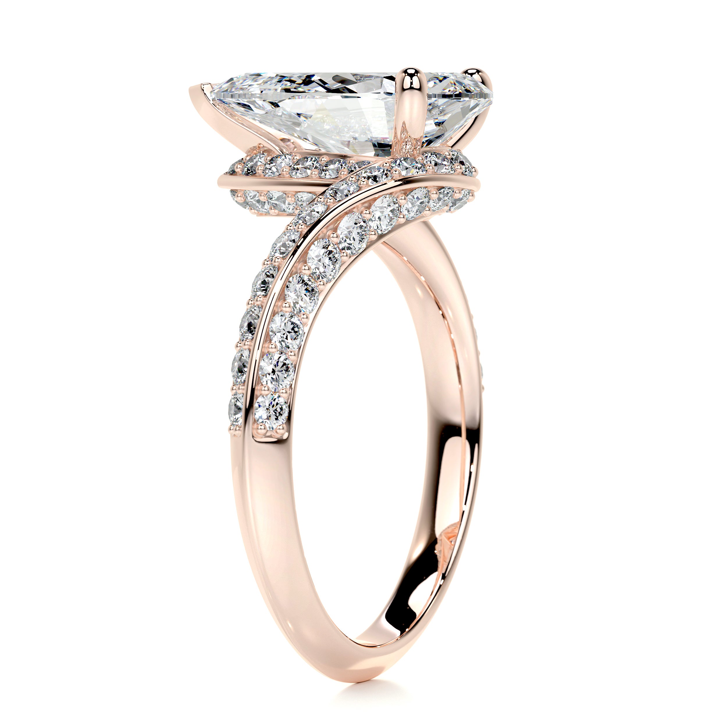 Sabrina Diamond Engagement Ring -14K Rose Gold、mySite、hinf8tx79