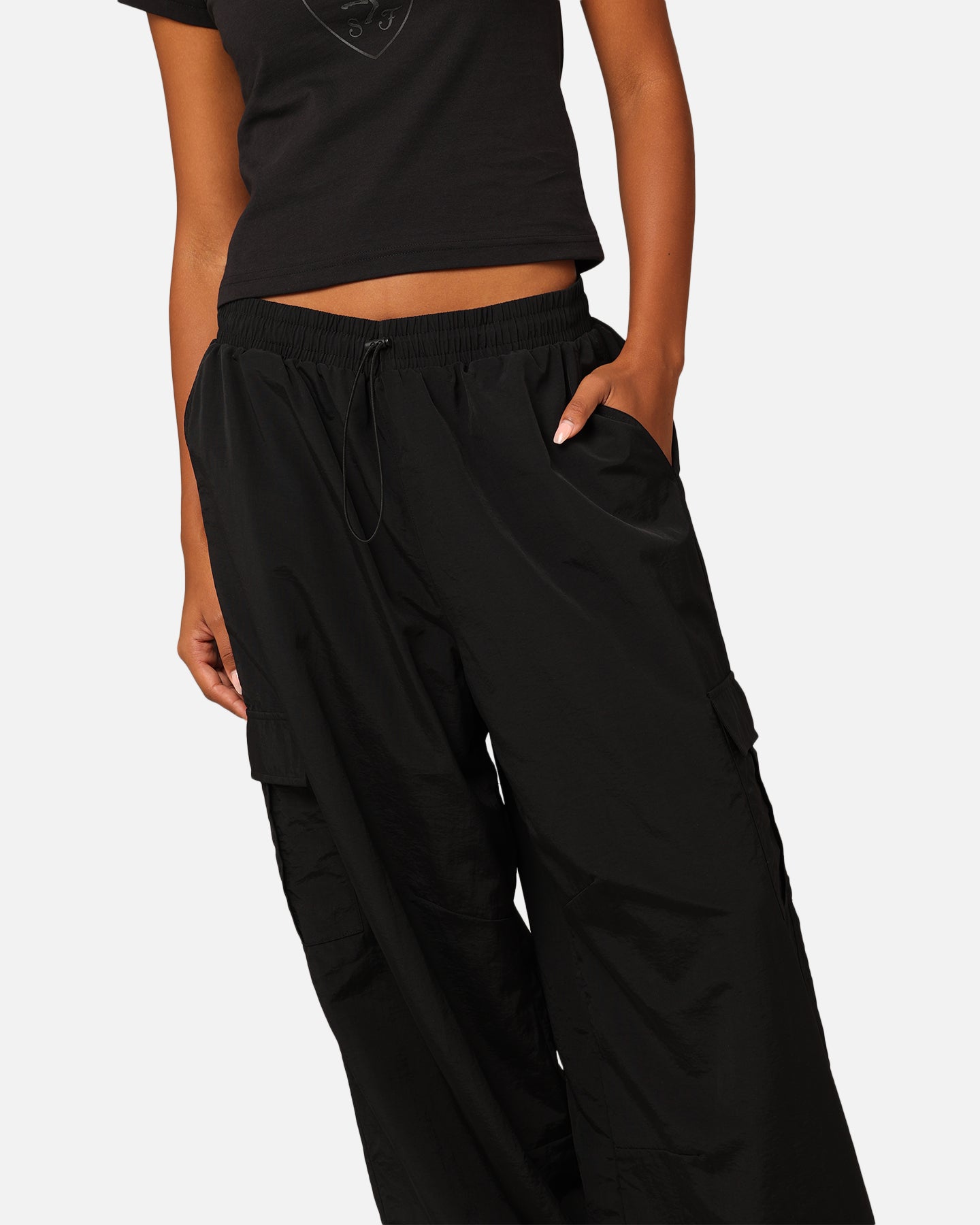 Mitchell & Ness Women's Oakland Raiders Wavey Text Cargo Pants Black、mySite、zt4zffjzw