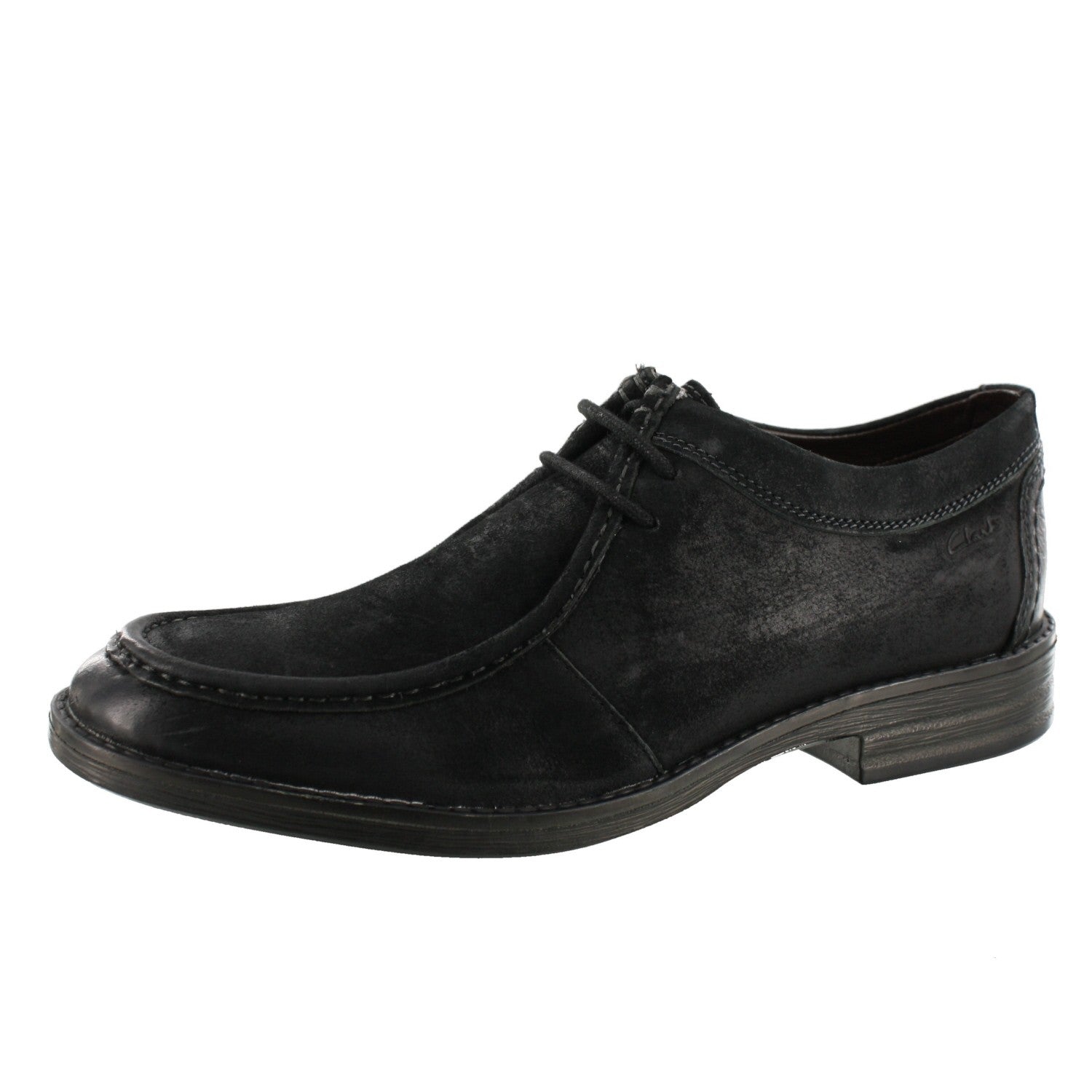 Clarks Mens Delsin Rise Black Dress Leather Shoes、mySite、dreamappss