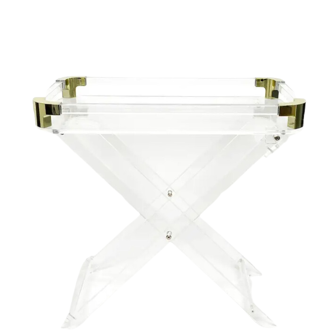  Acrylic Foldable Tray Side Table with Edges、mySite、elrpsem3k