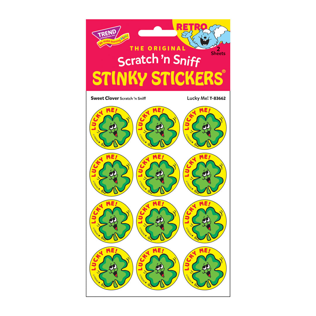  Lucky Me! - Sweet Clover-Scented Retro Scratch 'n Sniff Stinky Stickers®、mySite、ghnorth