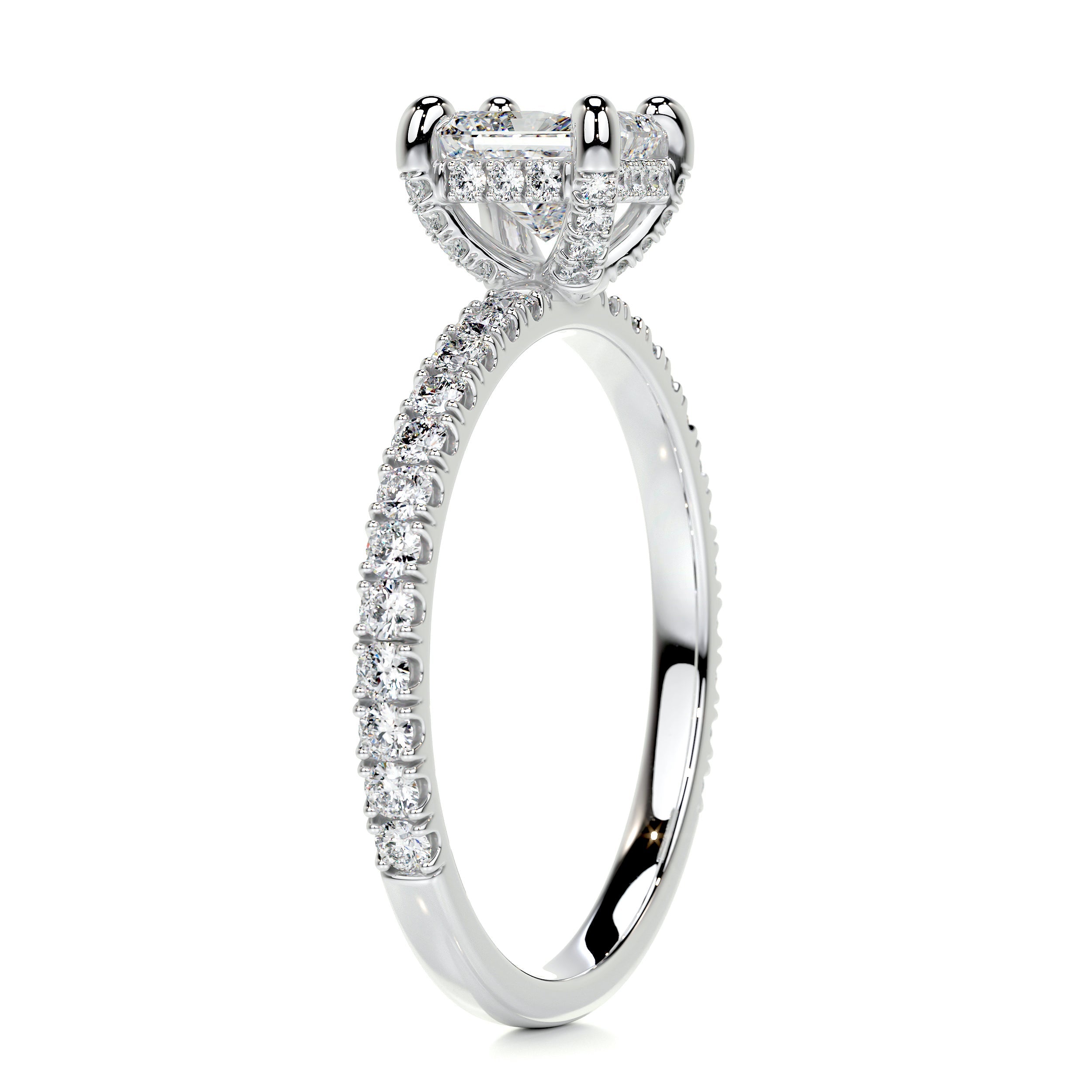 Deborah Moissanite & Diamond Ring -14K White Gold、mySite、hinf8tx79