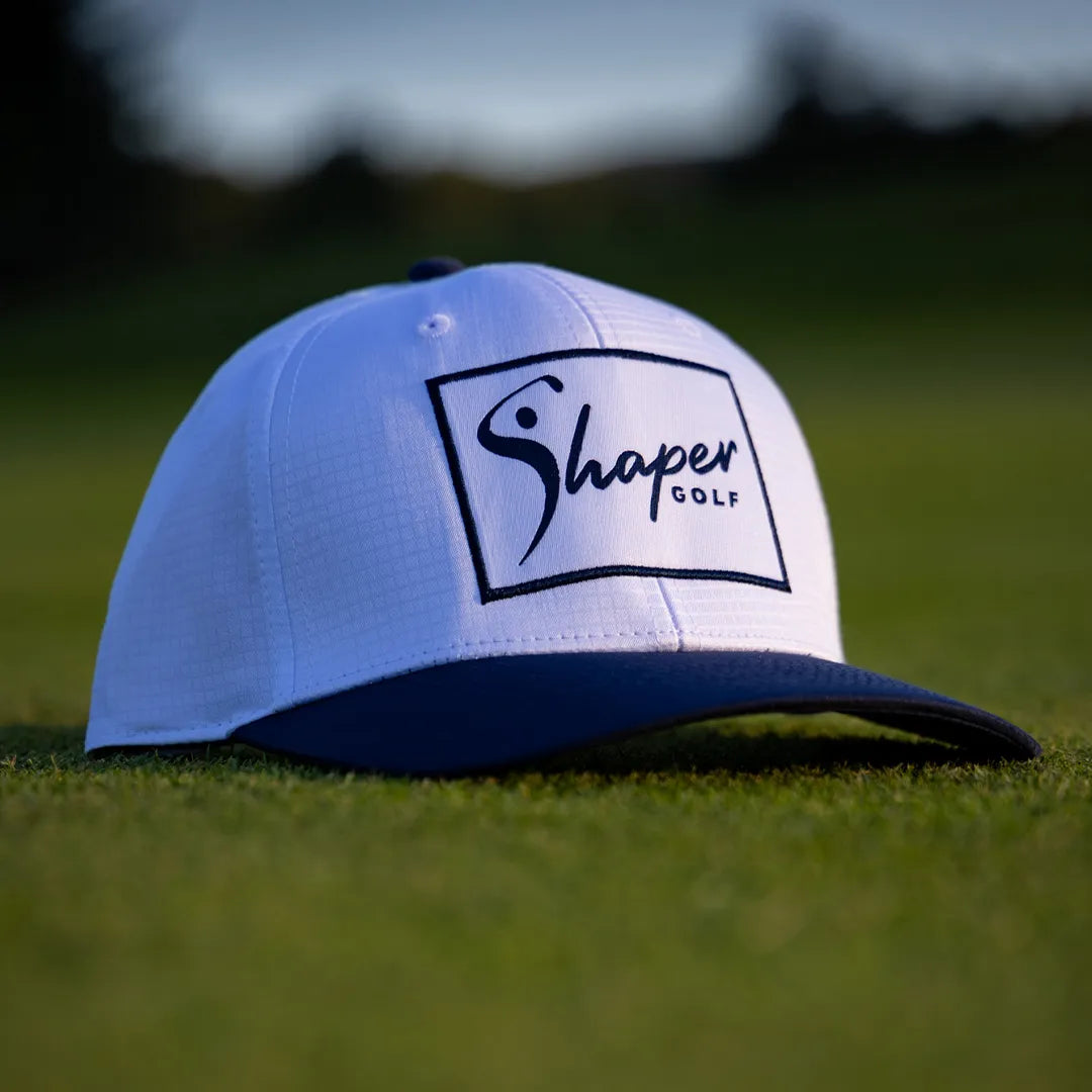 Shaper Golf Rectangle Patch Snapback - White/Navy、mySite、i-lightchina