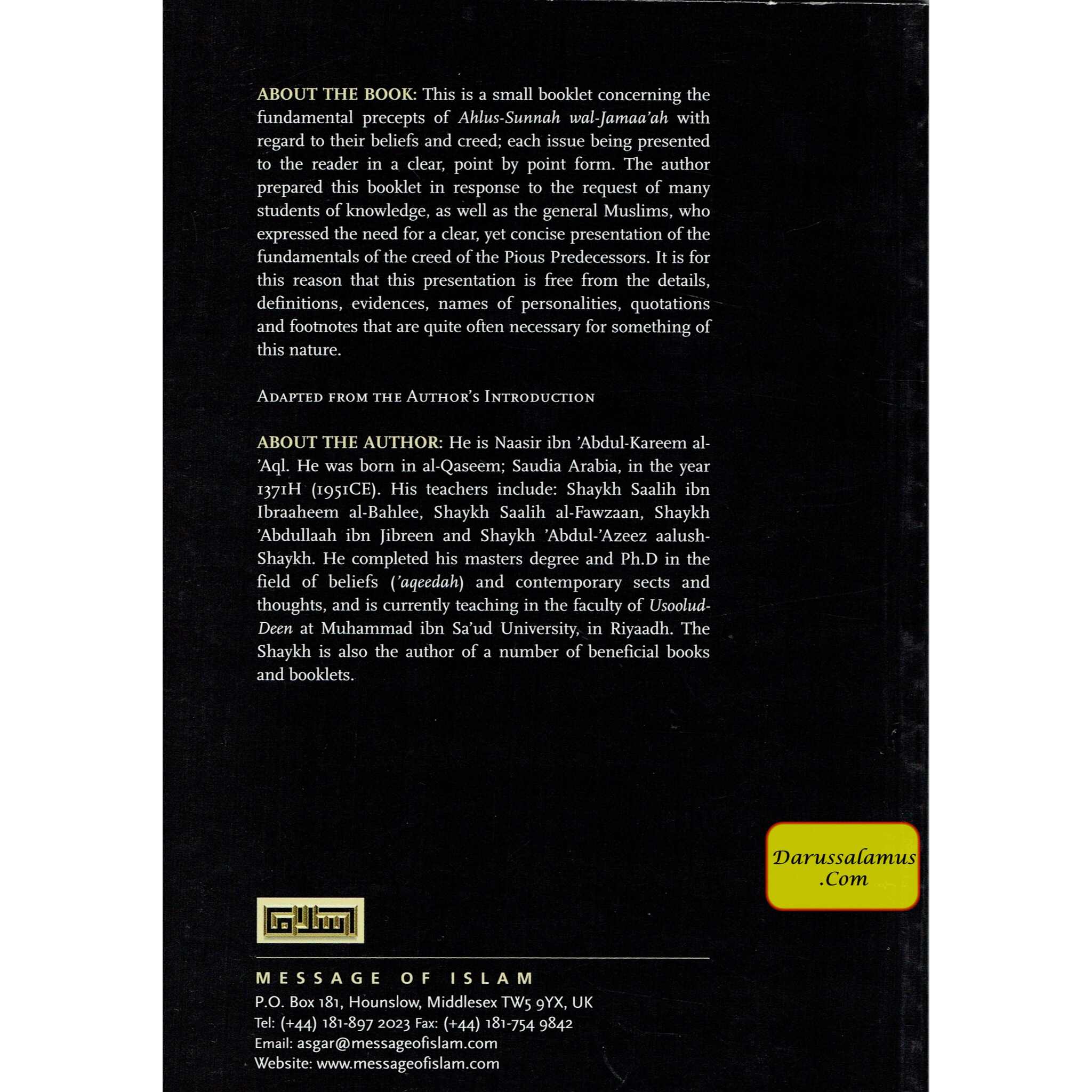 General Precepts of Ahlus-Sunnah wal-Jamaa'ah By Shaykh Naasir Al-Aql、mySite、topwebapps