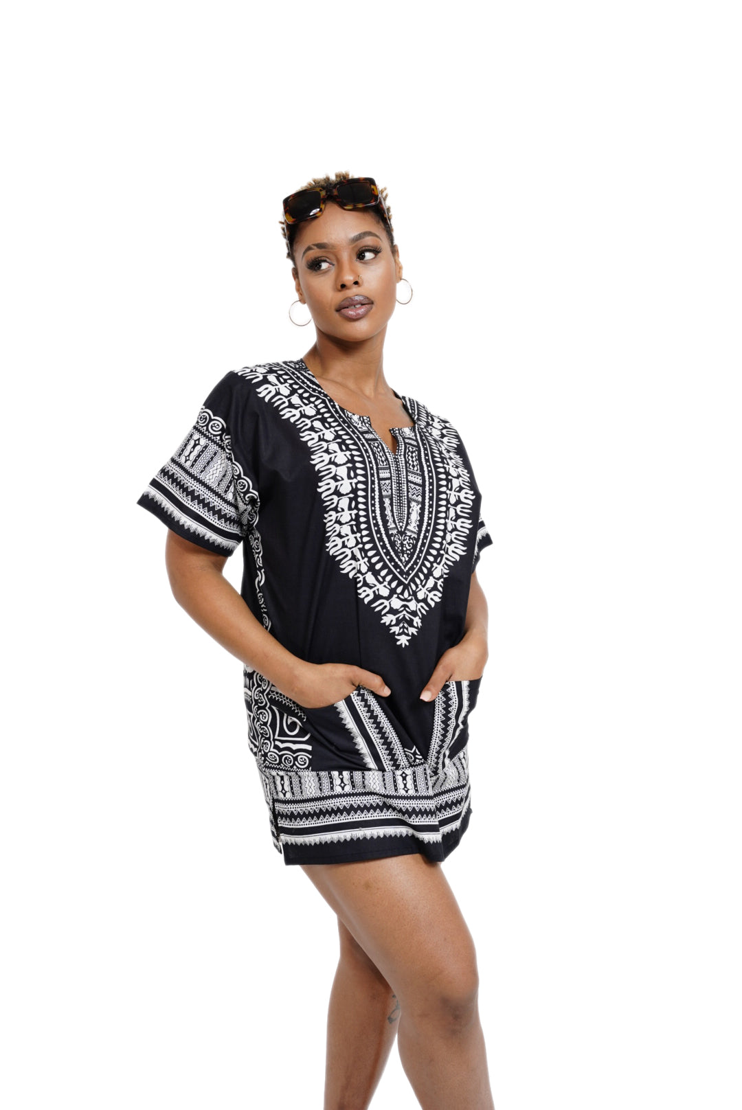 Dupsie's African Print Unisex Dashiki Shirt Suitable for Festivals, Concerts, Cruises, Outdoor Events DP3578、mySite、solidvoid
