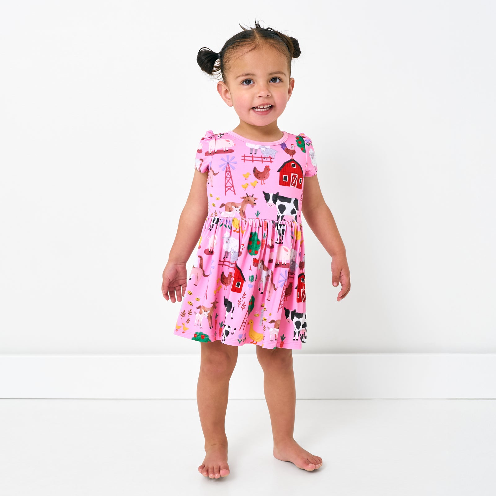 Pink Farm Fam Skater Dress with Bodysuit、mySite、g9winljtr