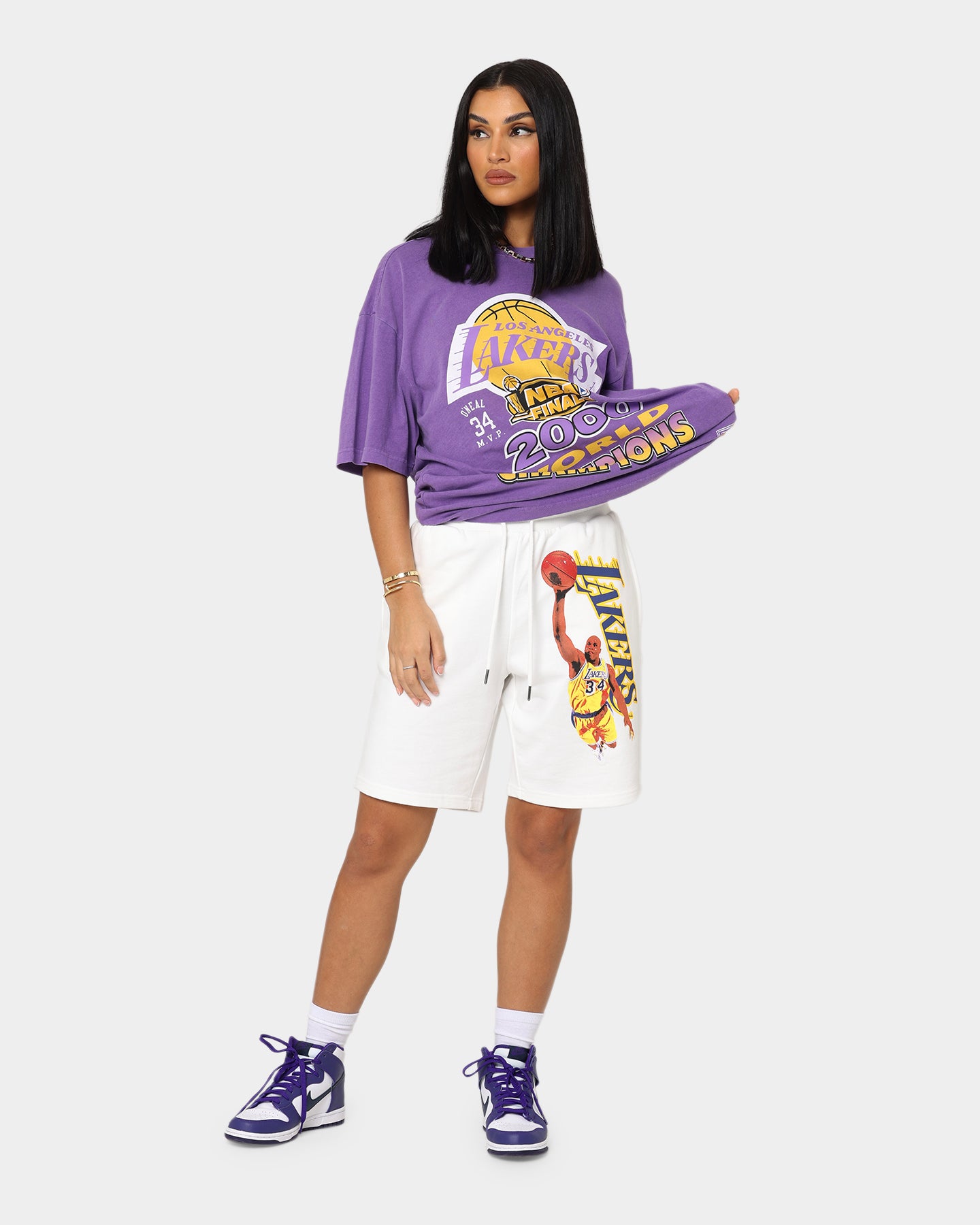 Mitchell & Ness Women's Dunk Shorts Vintage White、mySite、zt4zffjzw