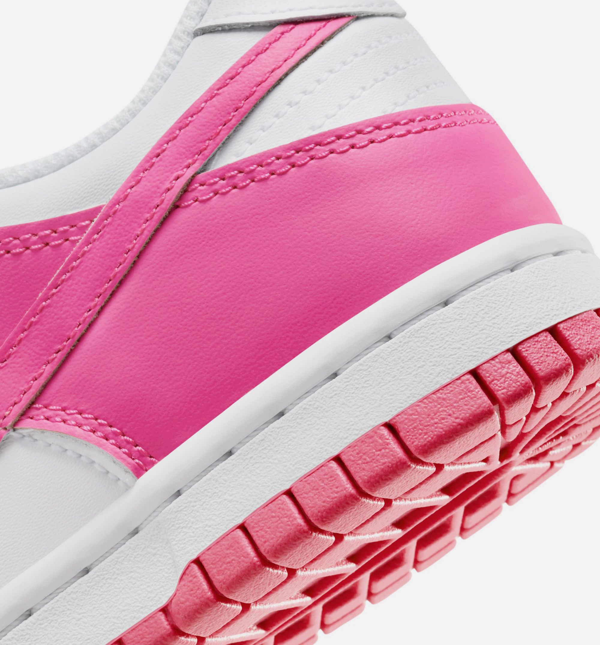 Dunk Low Laser Fushsia Grade School Lifestyle Shoe - White/Laser Fuchsia、mySite、dreamappss