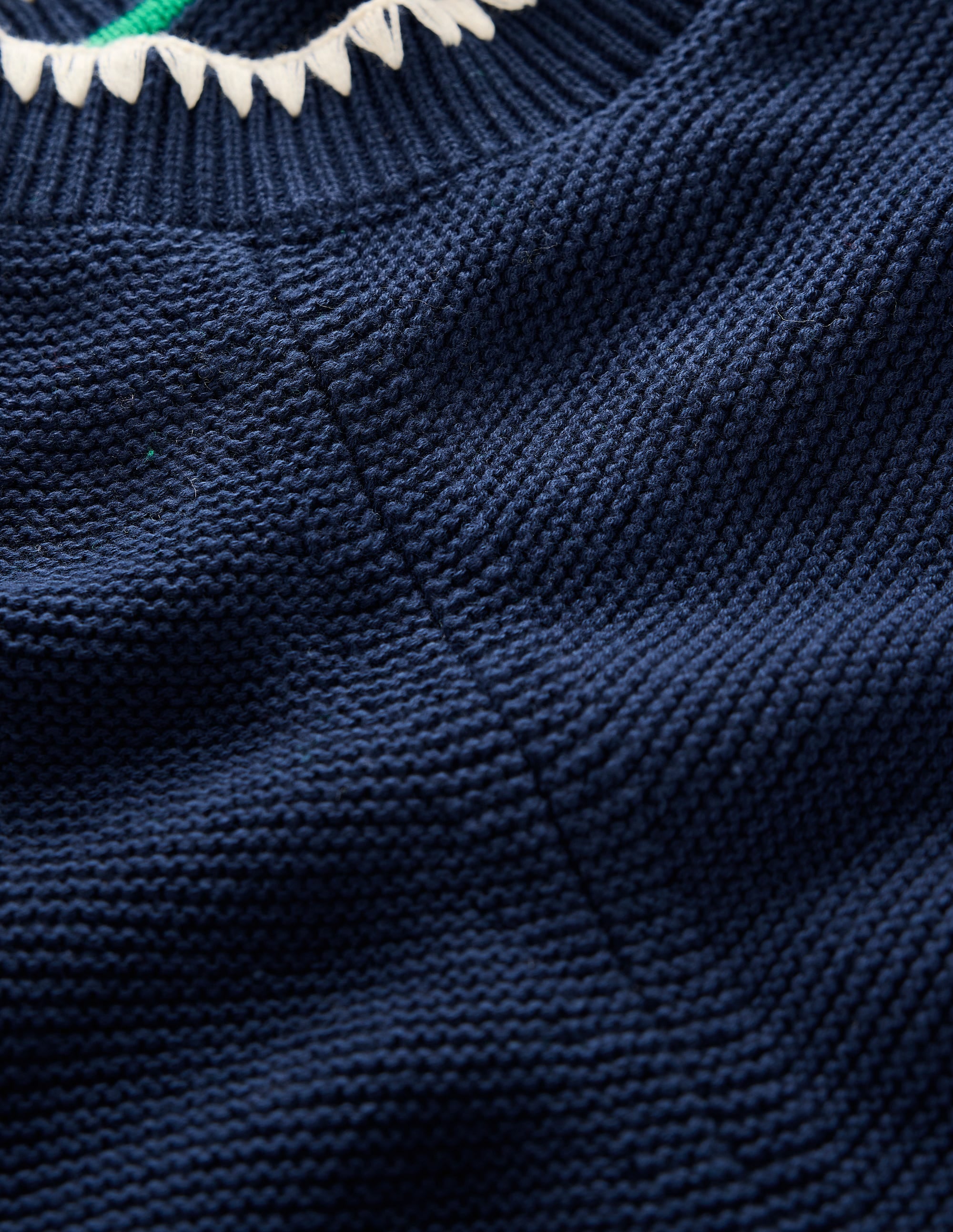  Lena Stitch Detail Sweater-Navy、mySite、ashleygrahame
