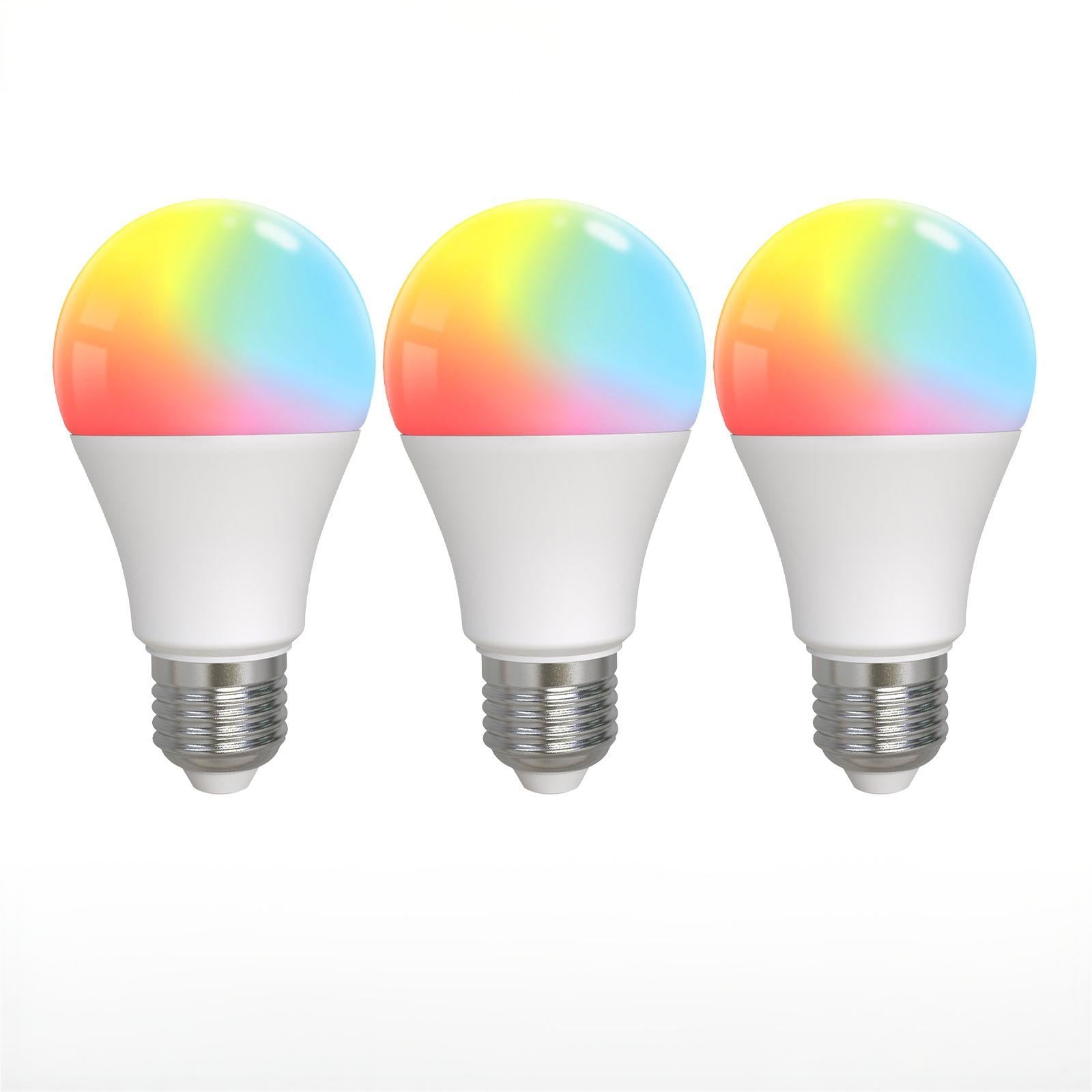 Smart Bluetooth Led Bulb Dimmable Light 9W E27 Bulbs Color Adjustable Works With Alexa、mySite、fannypackpong