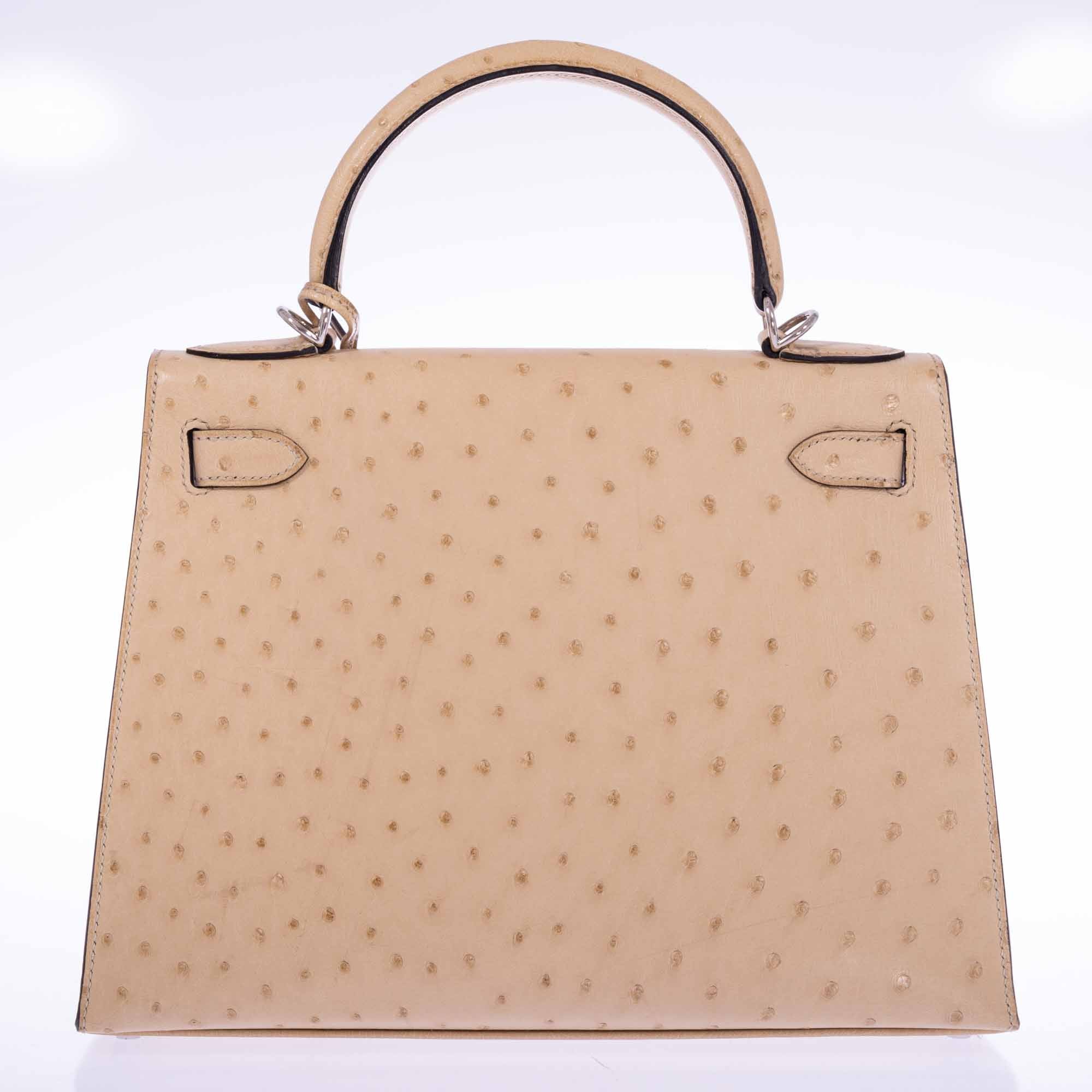 Hermès Kelly 28 Sellier Parchemin Ostrich Palladium Hardware、mySite、garminoutage.com