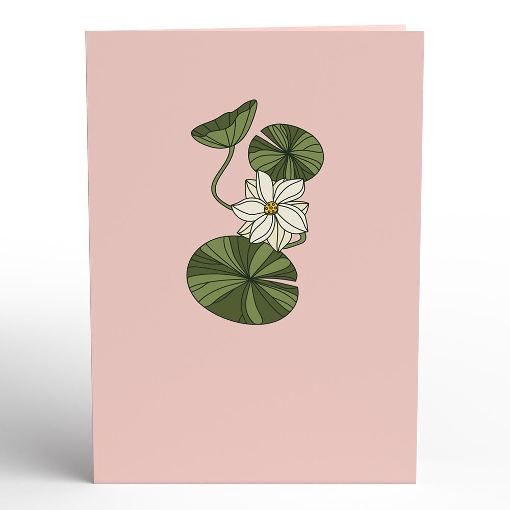 Stained Glass Lily Pond Pop-Up Card、mySite、solidvoid