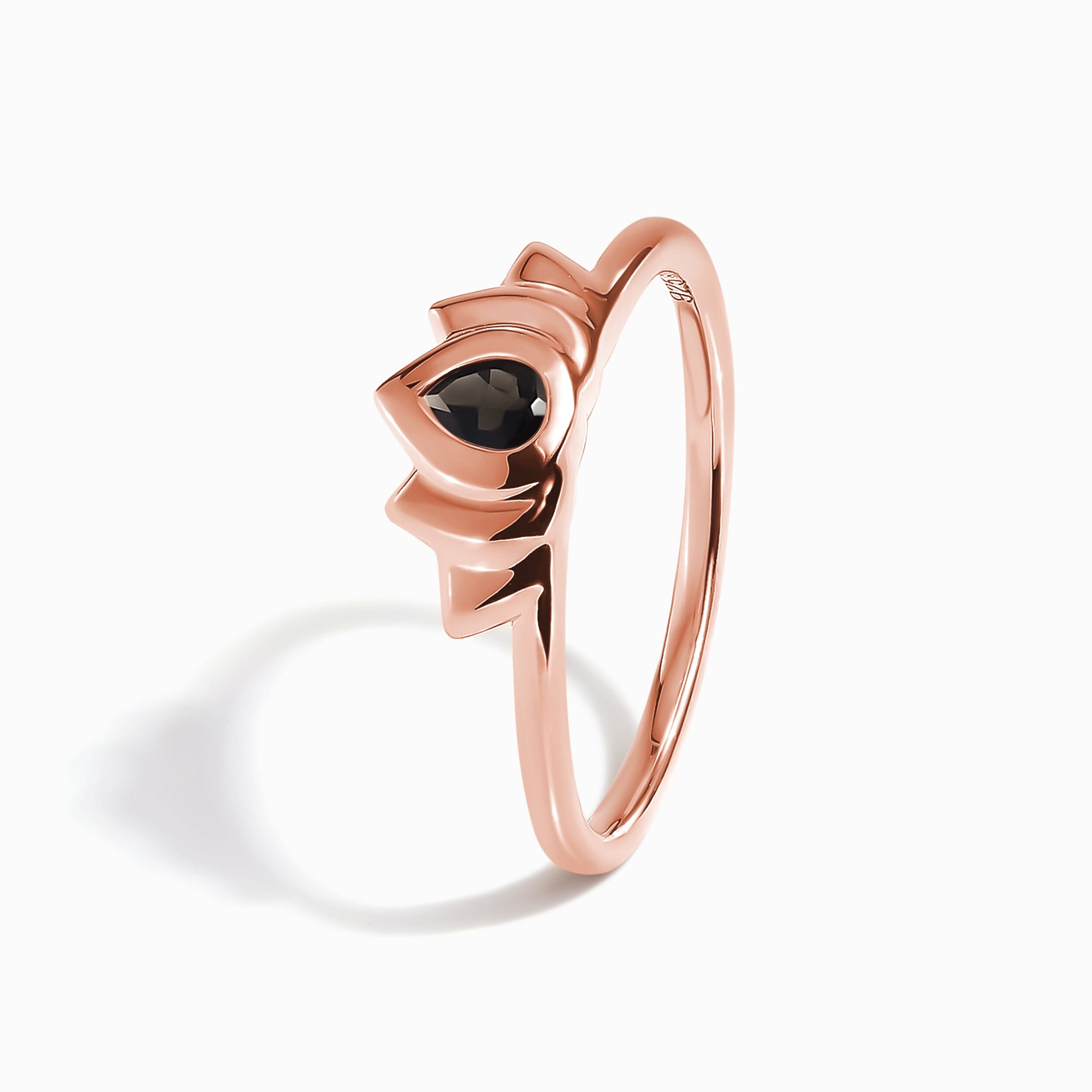 Black Obsidian Ring - Dainty Lotus、mySite、hinf8tx79