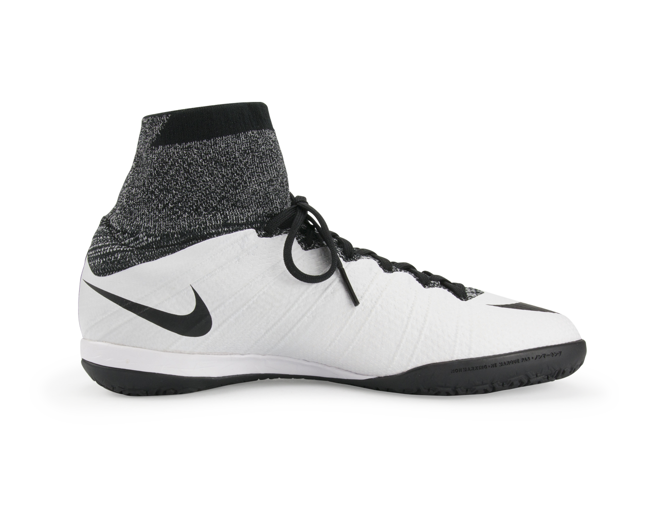 Nike Men's MercurialX Proximo Indoor Soccer Shoes White/Black、mySite、noshort