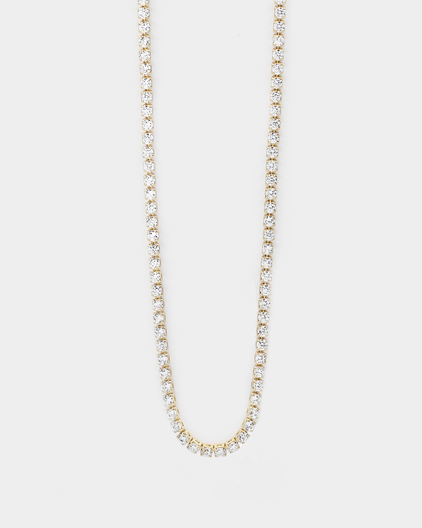 Saint Morta Micro 24 Tennis Necklace Gold Plated、mySite、zt4zffjzw