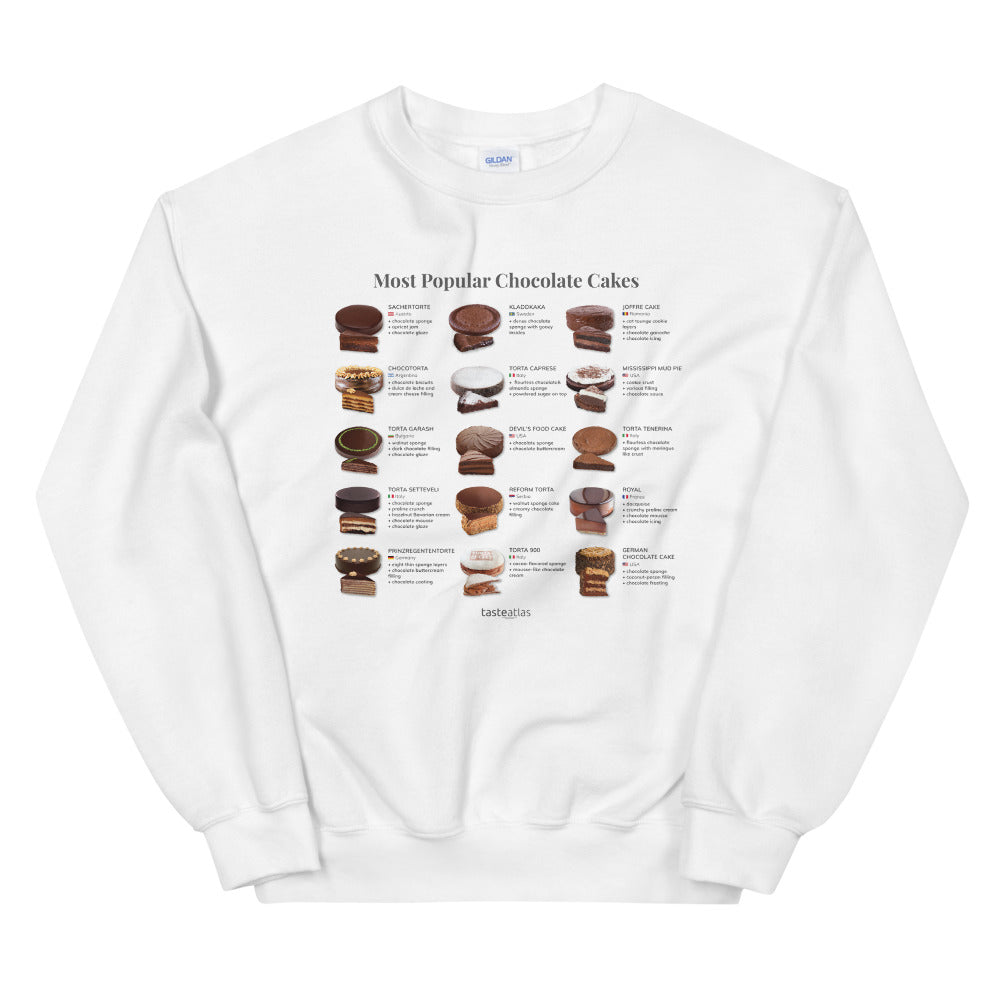 Most Popular Chocolate Cakes Unisex Sweatshirt、mySite、camillekostekn