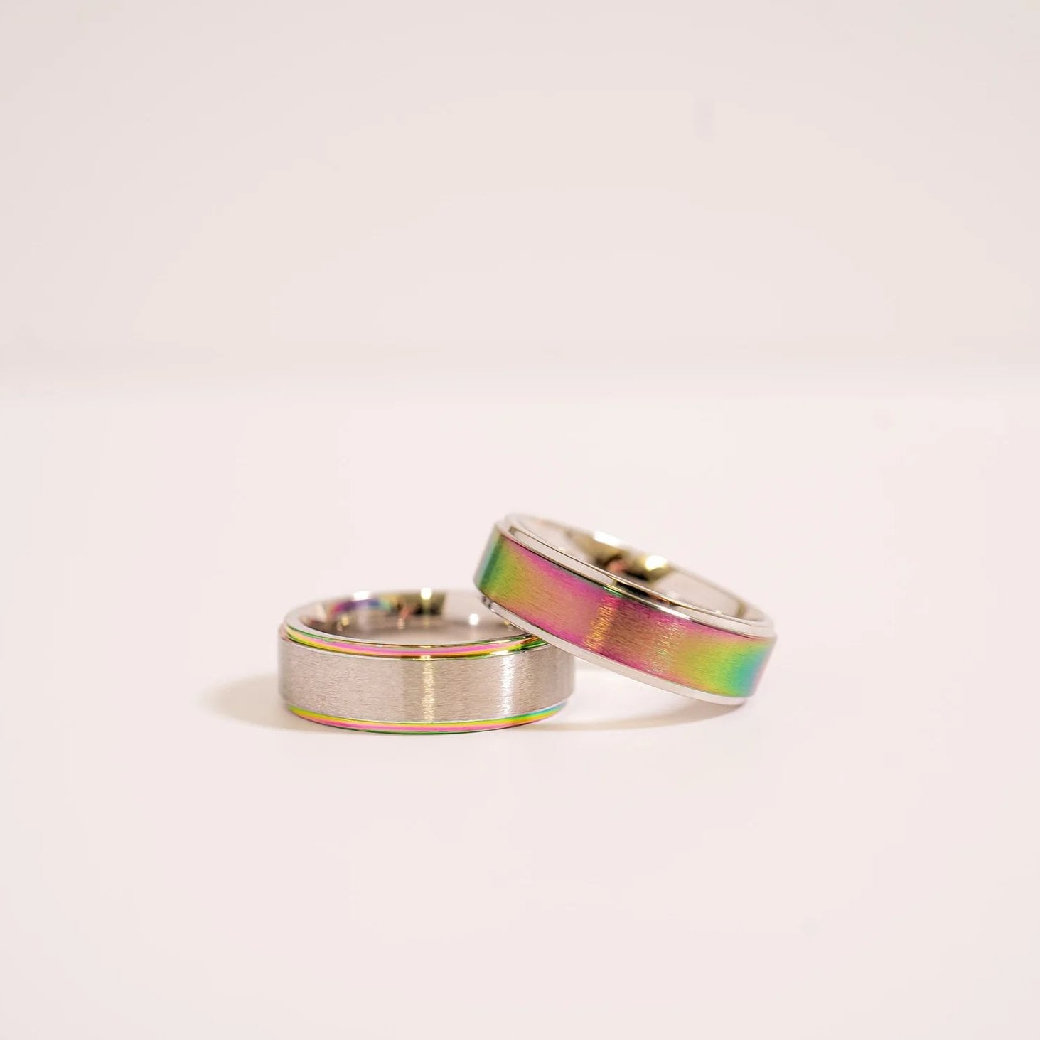 Stainless Steel Rainbow Edge Brushed Center Ring / CFR7014、mySite、dreamappss