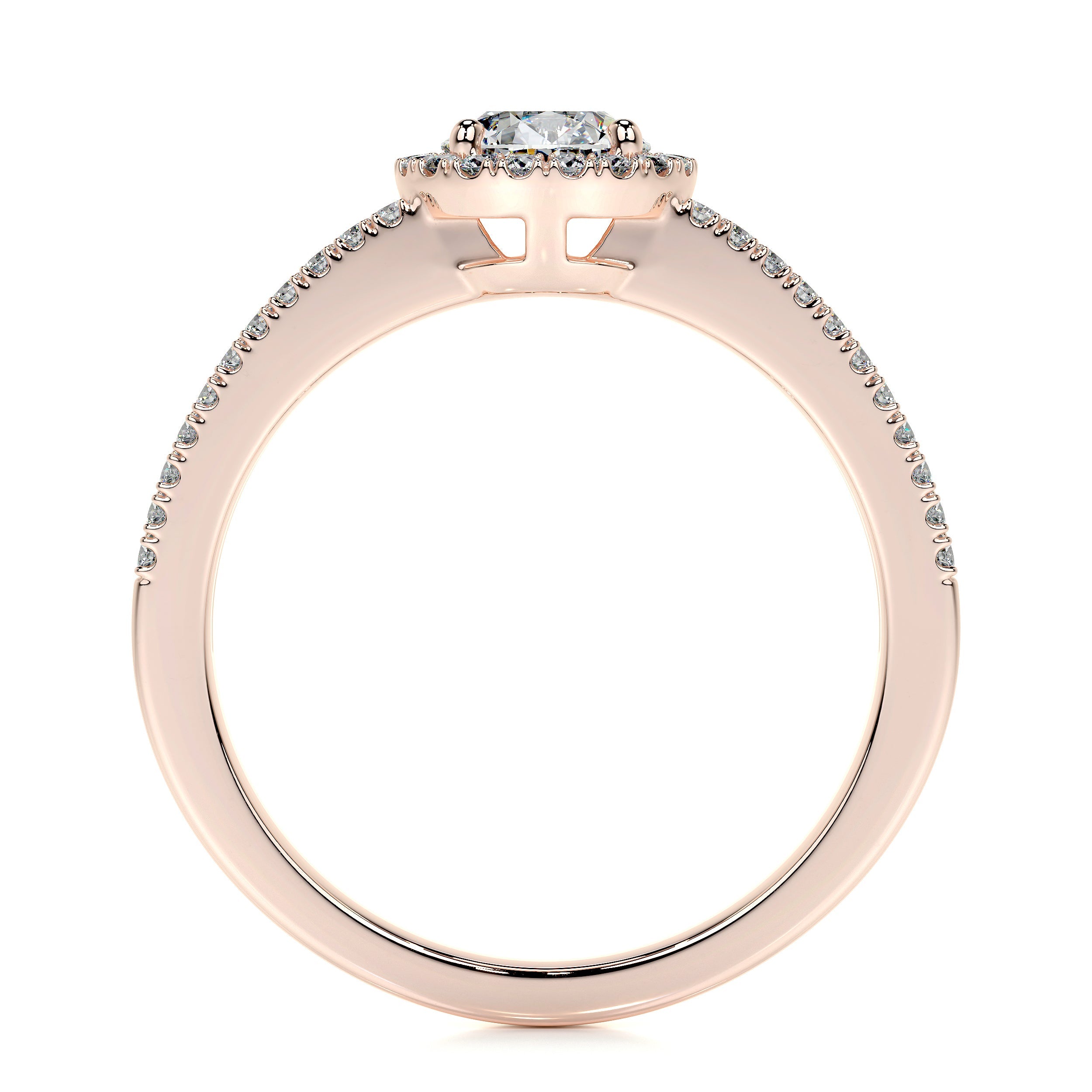 Ruby Lab Grown Diamond Ring -14K Rose Gold、mySite、hinf8tx79