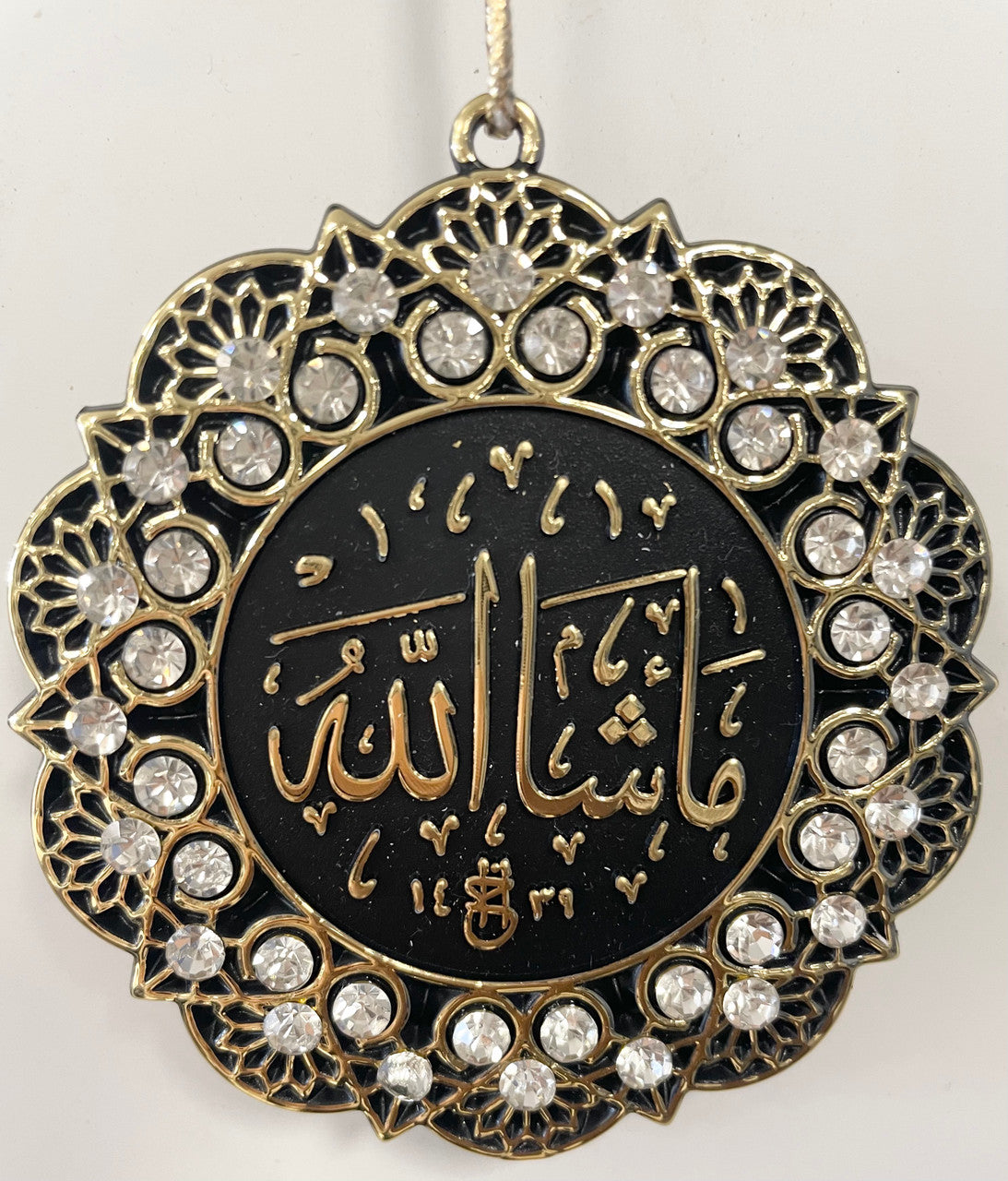 Hanging Ornament La Ilaha Illa Allah Mohammed Rasuul Allah/ Masha'allah (Crystal & Gold)、mySite、topwebapps