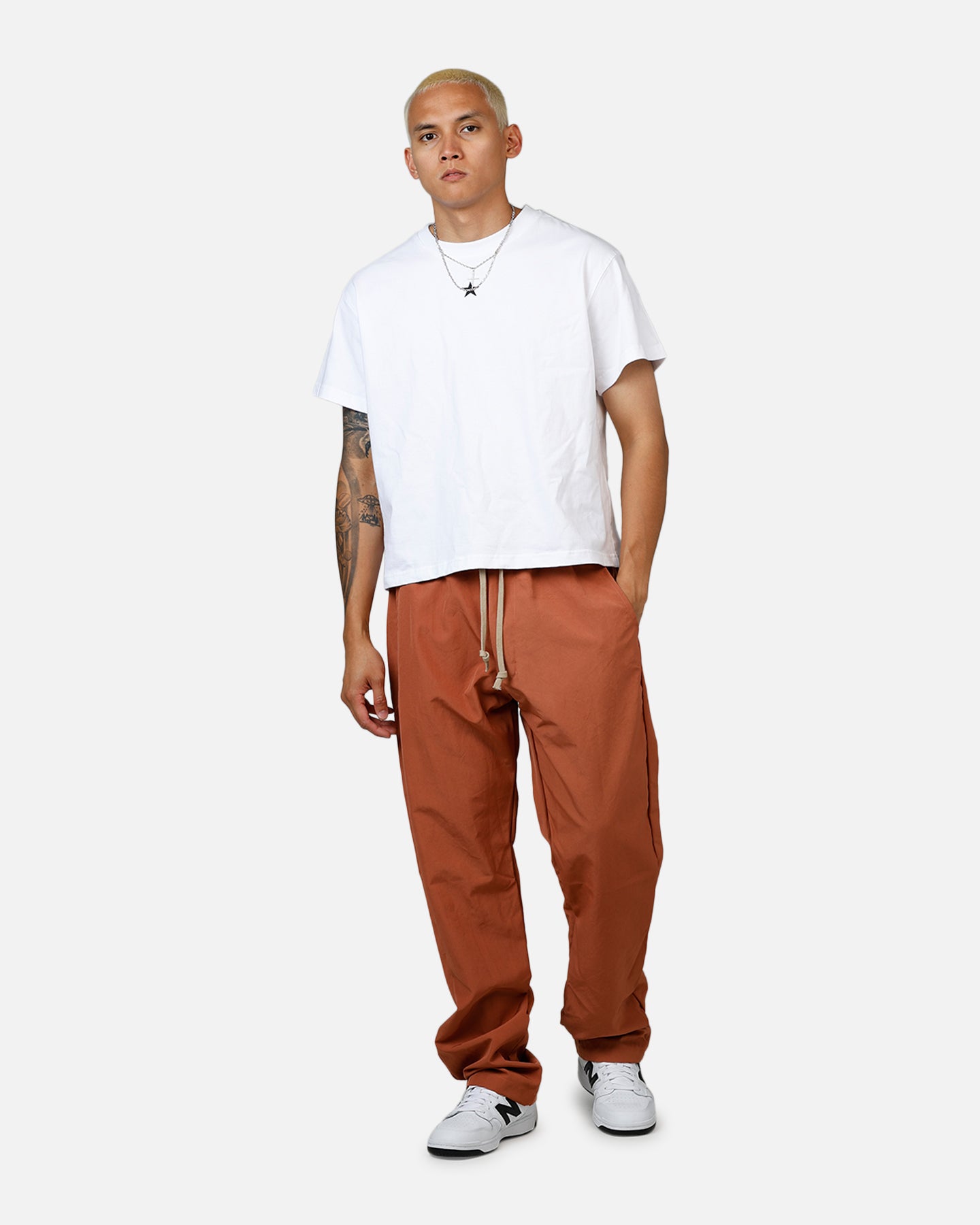 MNML Drawstring Trousers Rust、mySite、zt4zffjzw