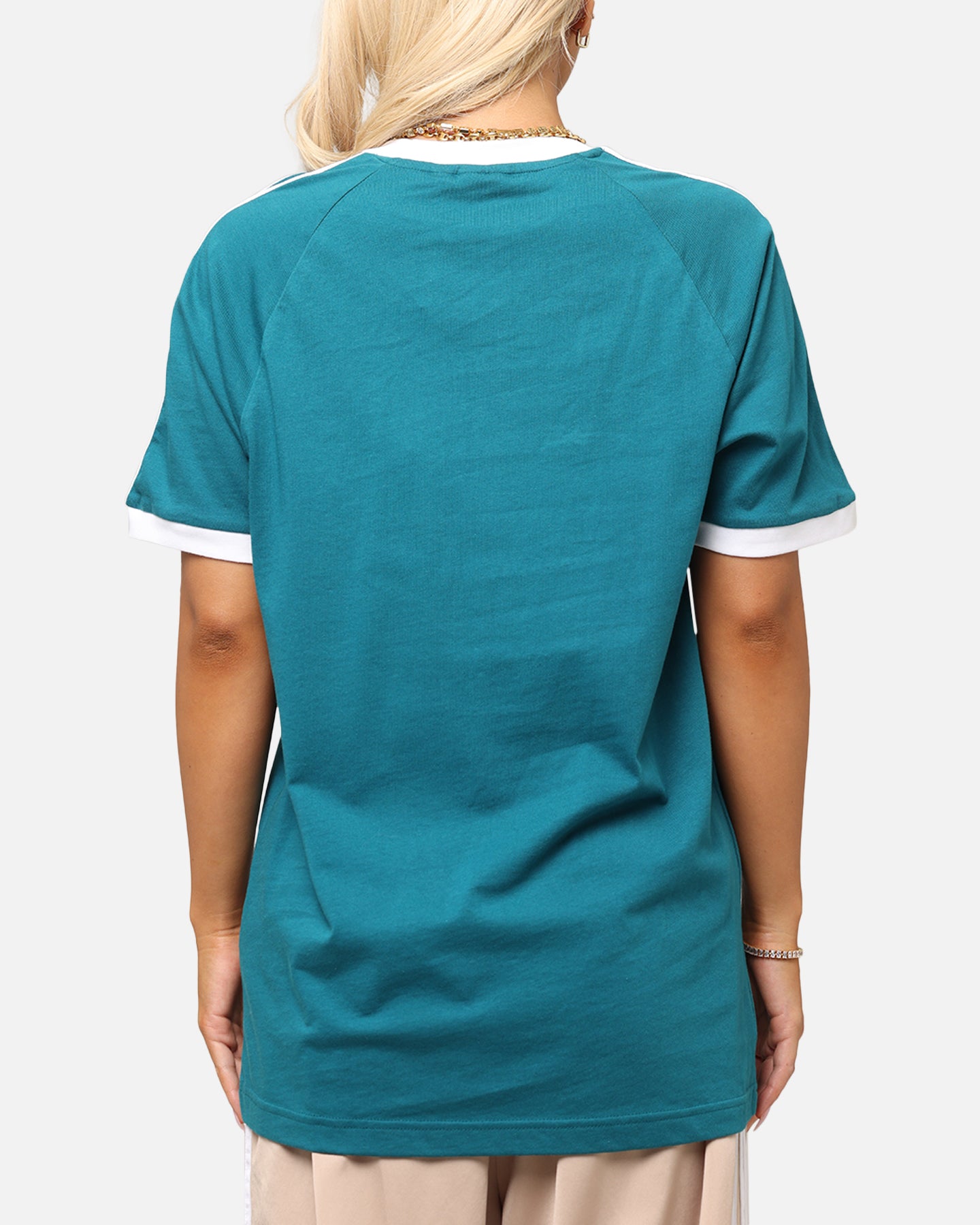 Adidas Classics 3-Stripes T-Shirt Teal、mySite、zt4zffjzw