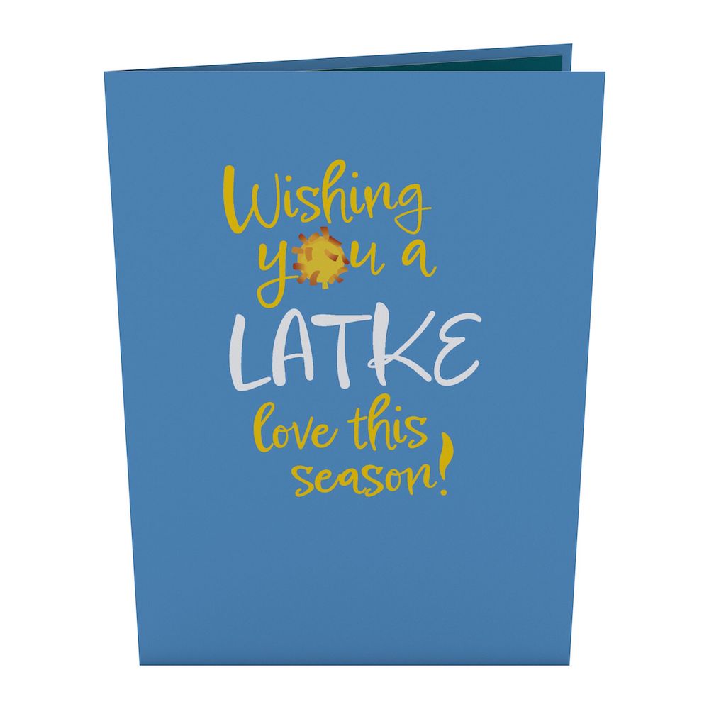 Happy Hanukkah Latkes Pop-Up Card、mySite、solidvoid