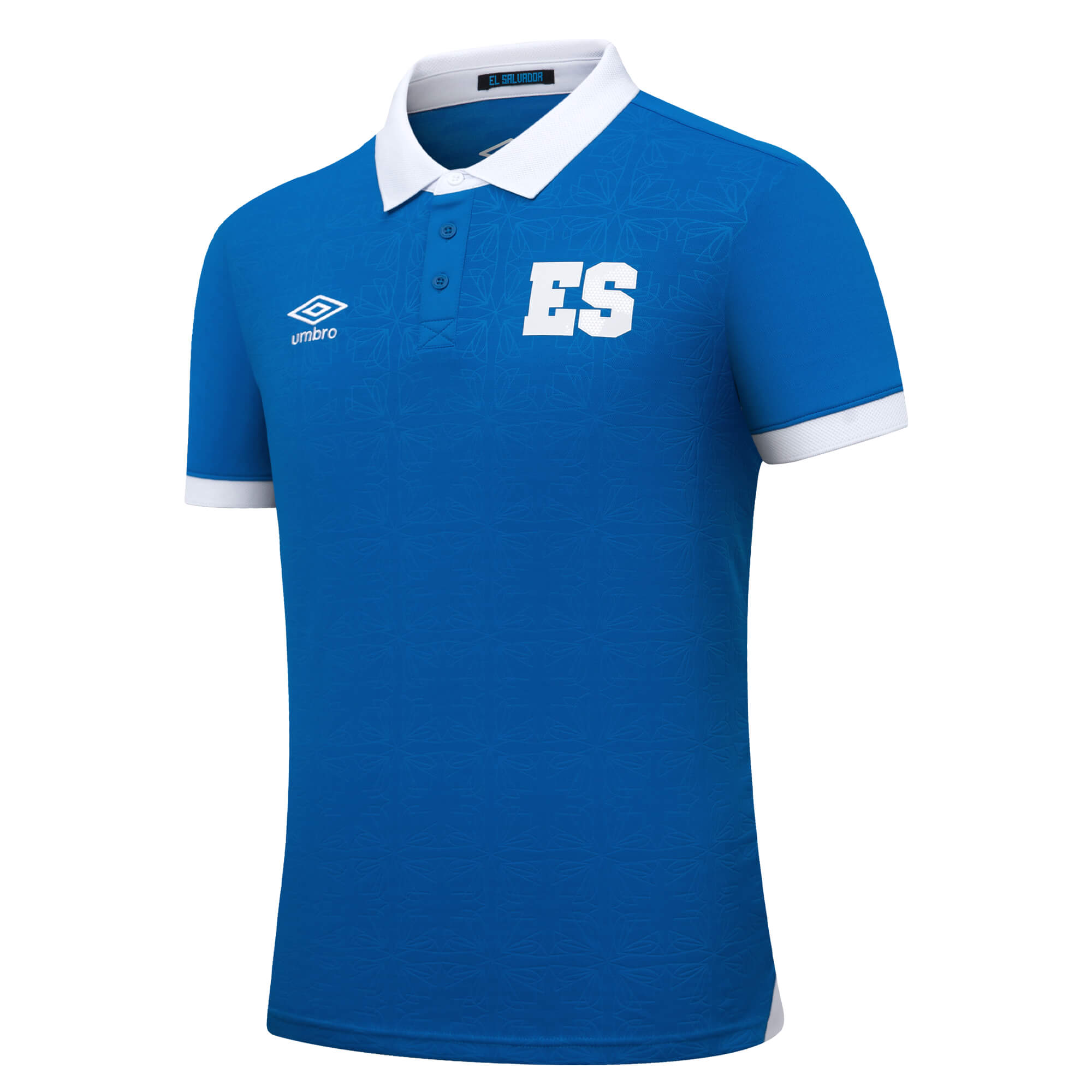 Umbro Men's El Salvador 2025/26 Home Jersey Blue/White、mySite、noshort