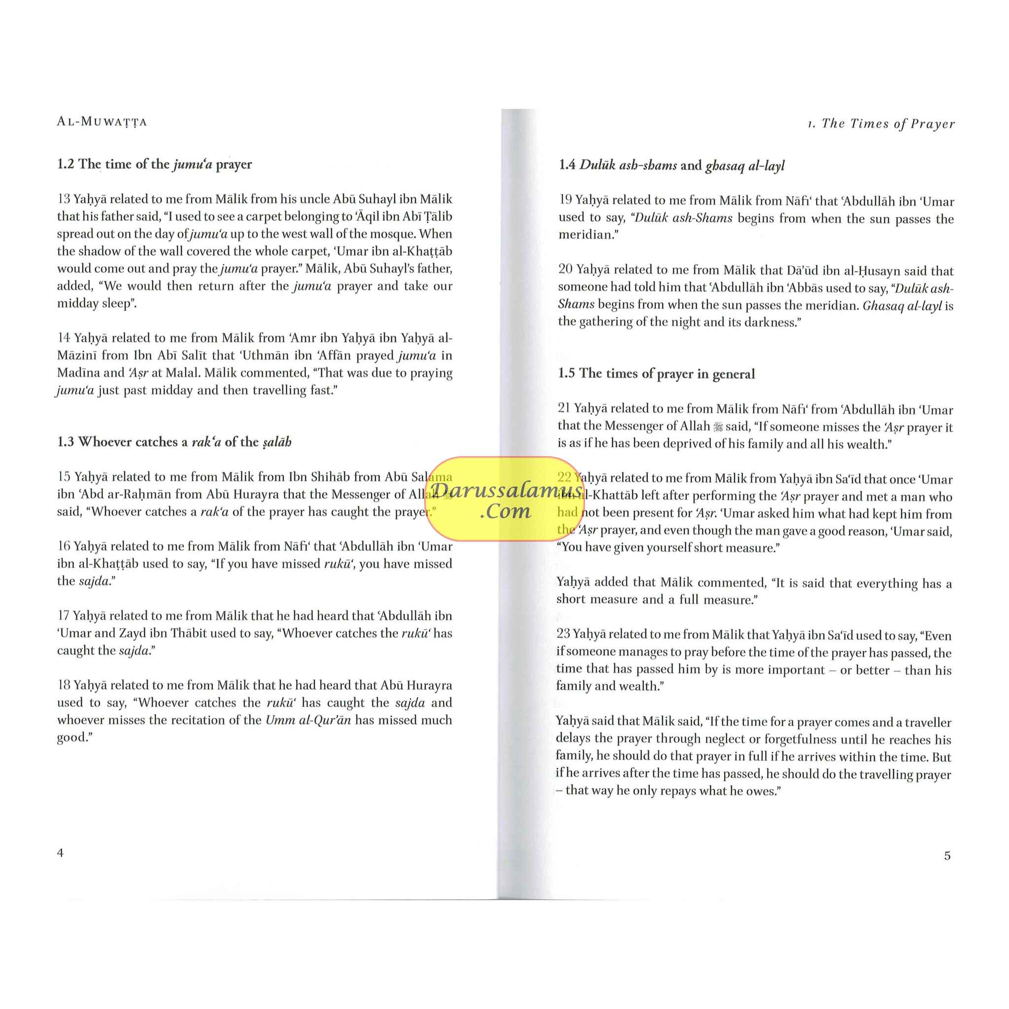 Al-Muwatta Of Imam Malik Ibn Anas Translated By Aisha Abdurrahman Bewley、mySite、topwebapps